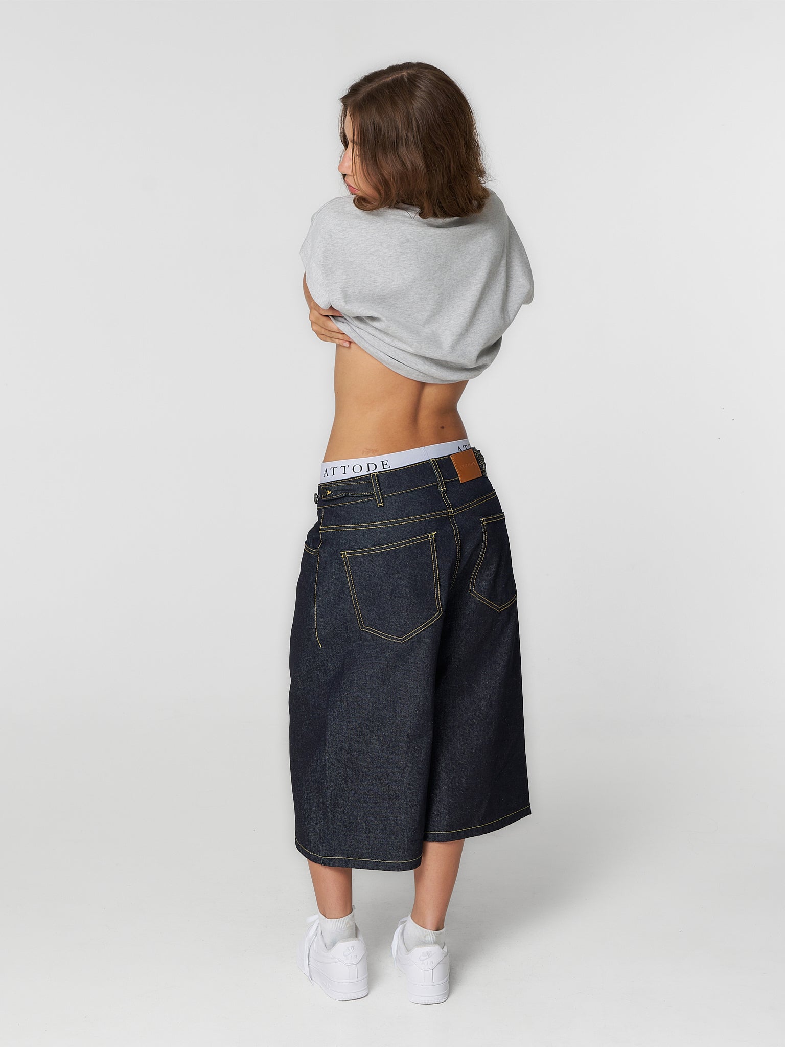 Raw Denim Shorts Navy