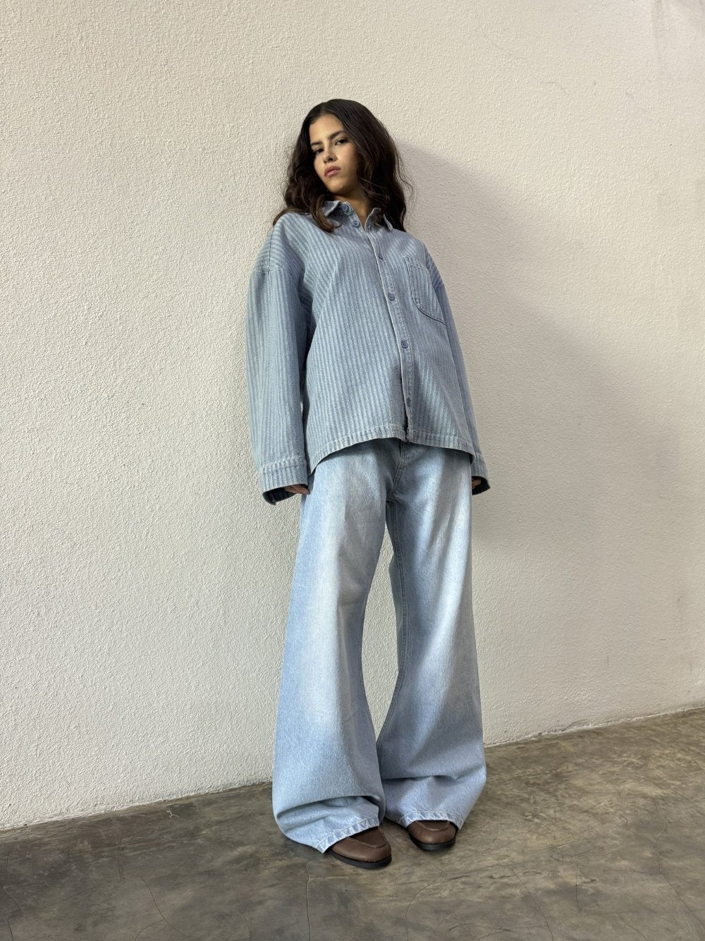 Hickory Denim Shirt Blue