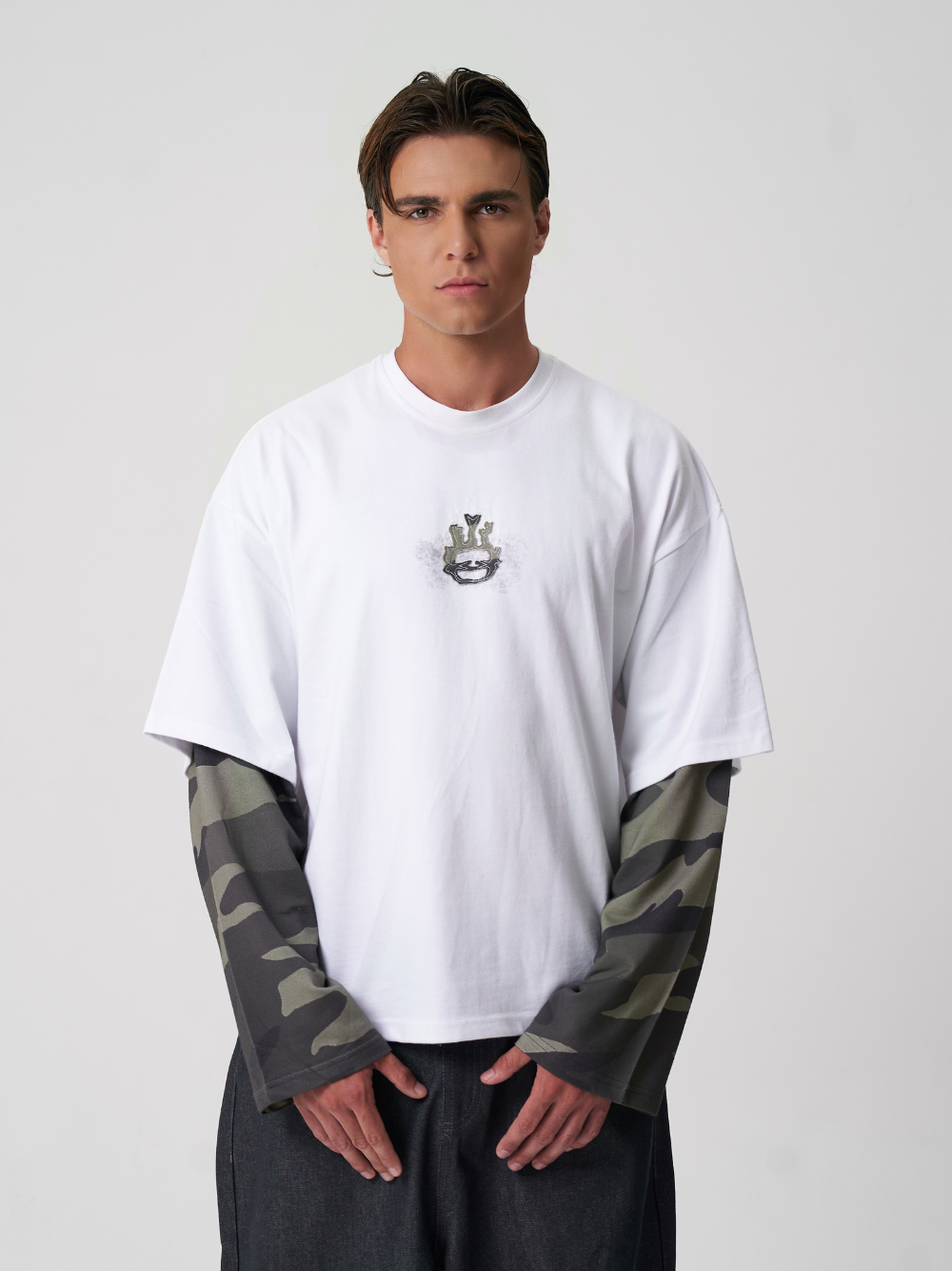 Layered Long Sleeve Camo