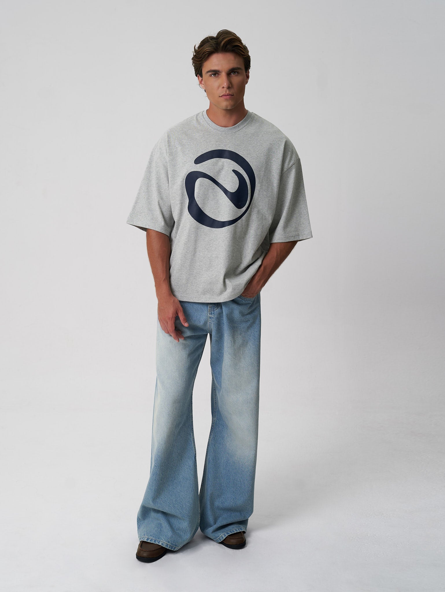 Logo T-shirt Grey Marl