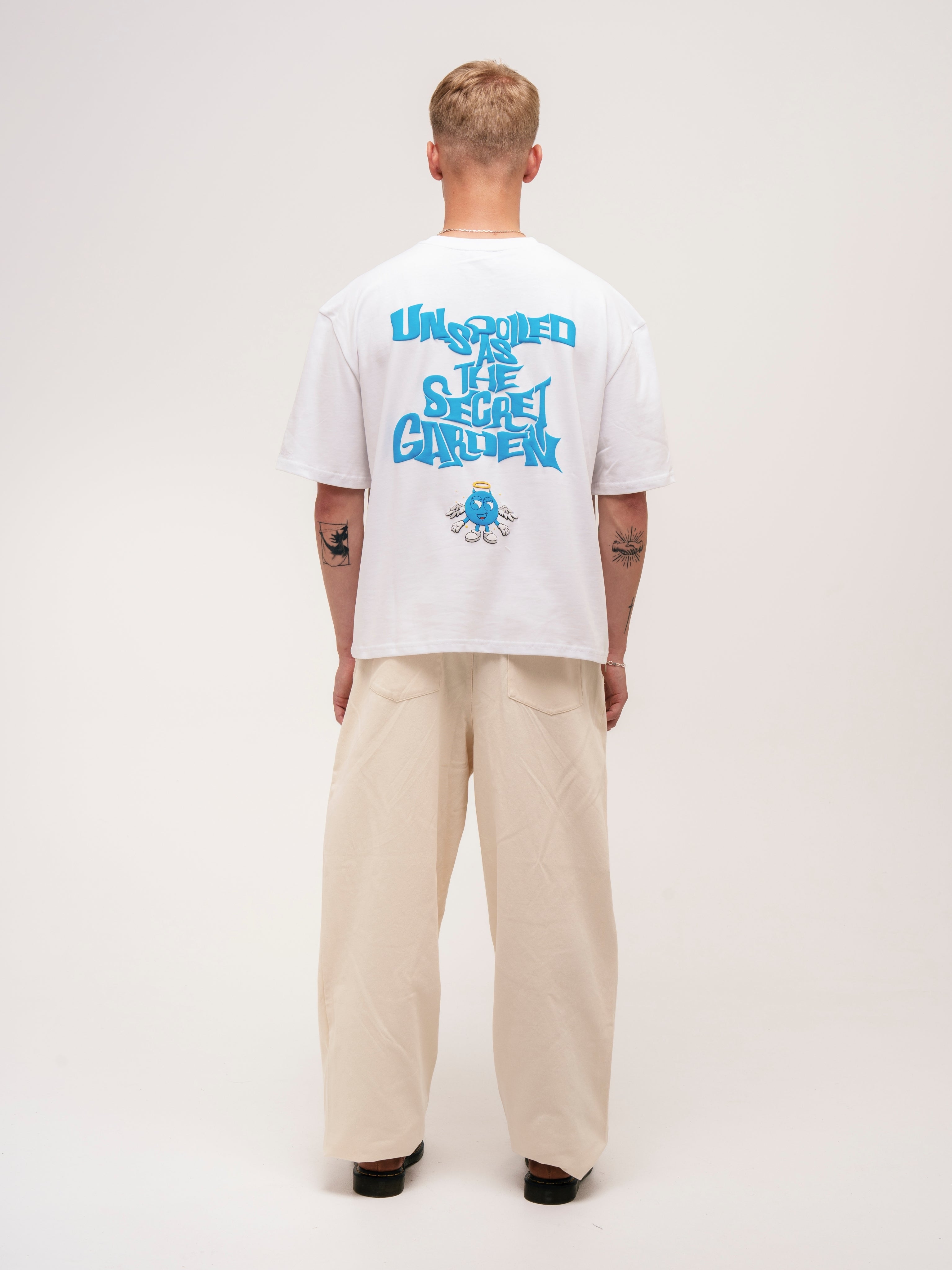 BOXY PUFF PRINT T - SHIRT WHITE - ATTODE