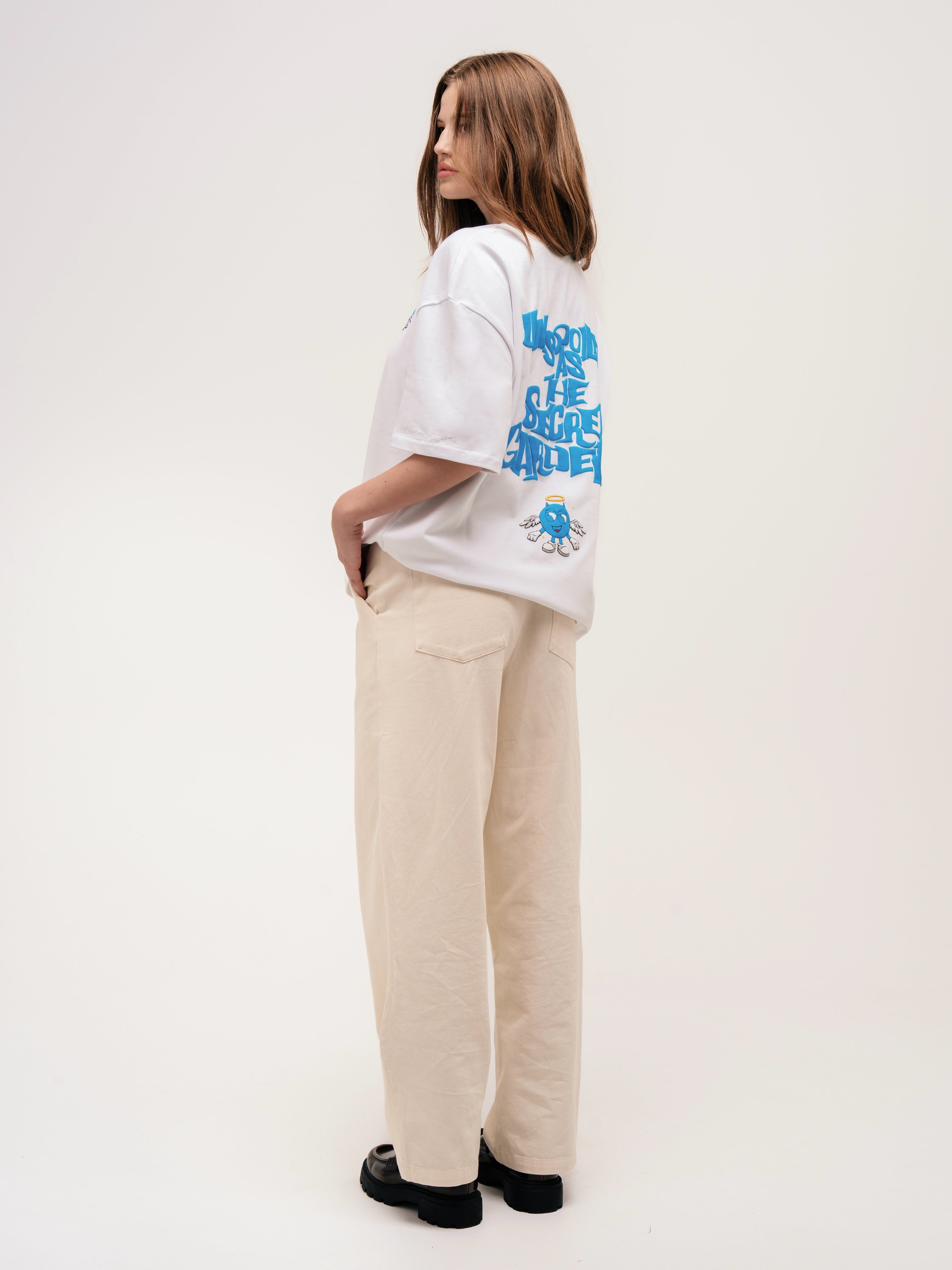 BOXY PUFF PRINT T - SHIRT WHITE - ATTODE