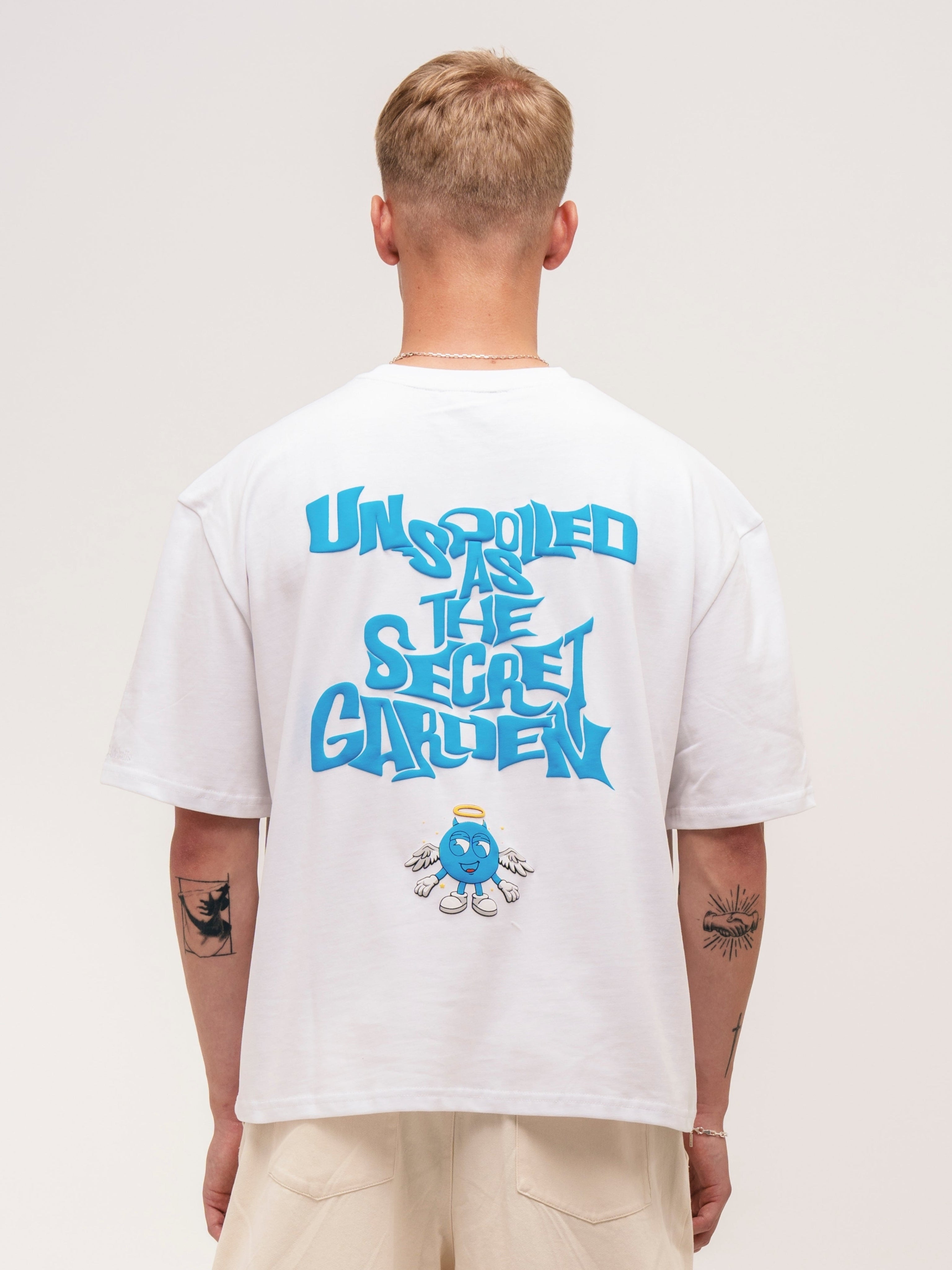BOXY PUFF PRINT T - SHIRT WHITE - ATTODE