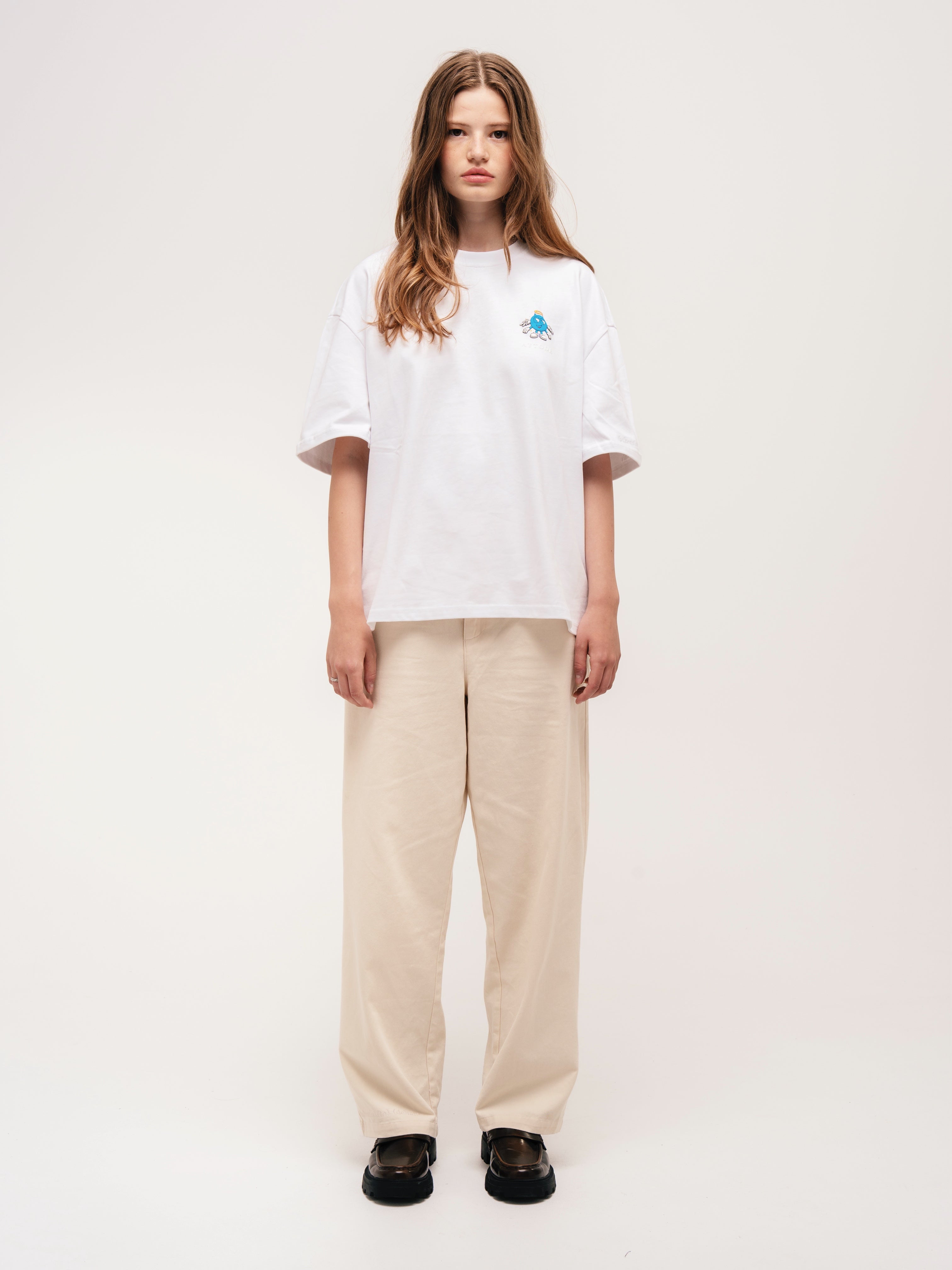 BOXY PUFF PRINT T - SHIRT WHITE - ATTODE