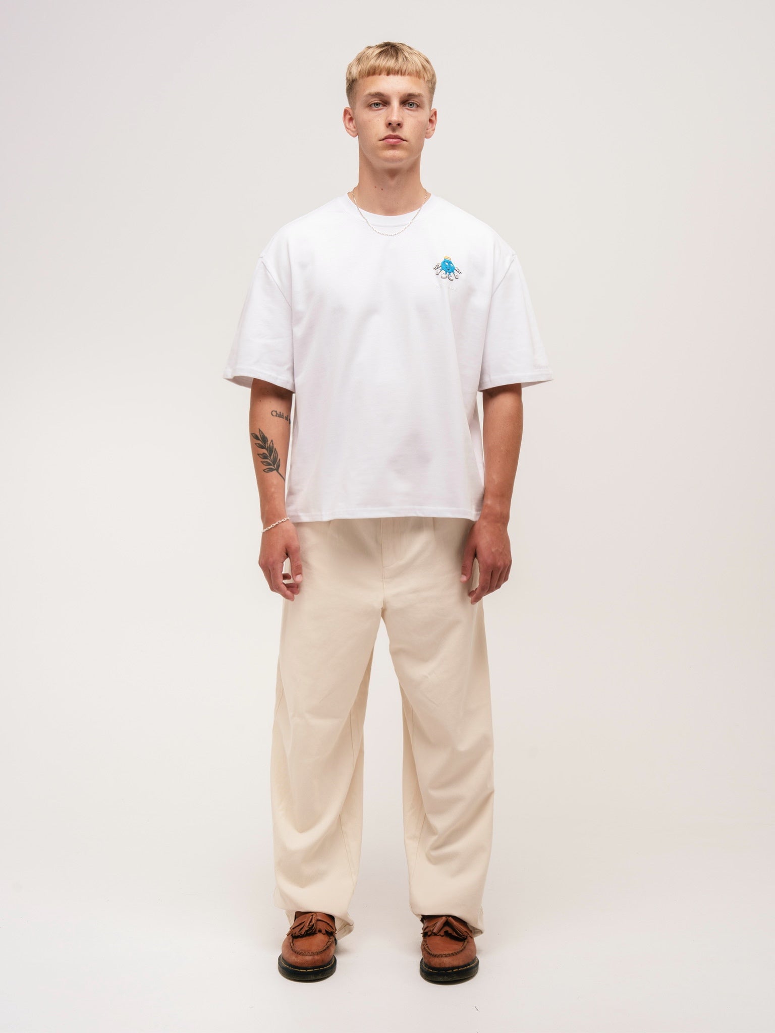 BOXY PUFF PRINT T - SHIRT WHITE - ATTODE