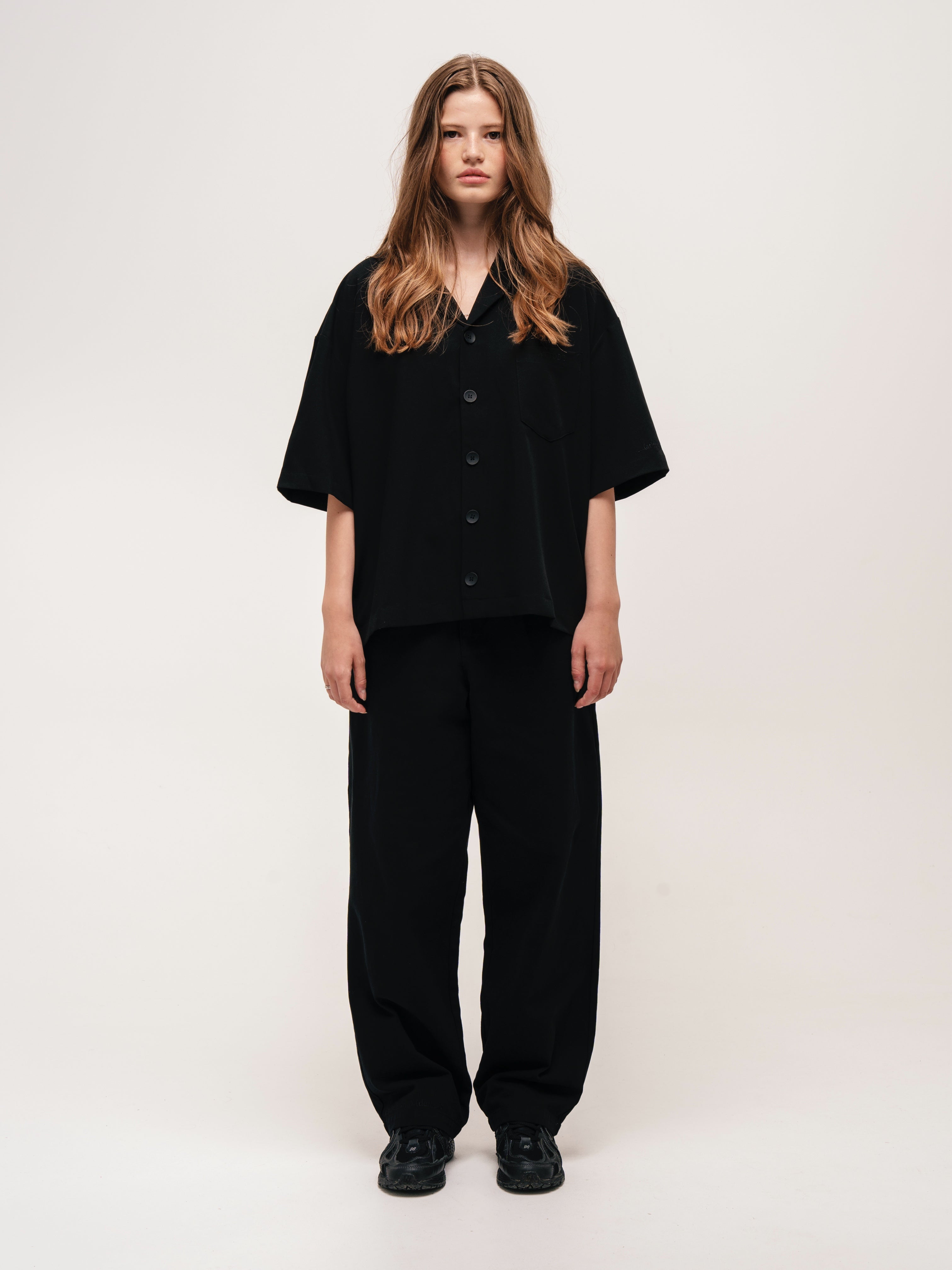 BOXY SHIRT BLACK - ATTODE