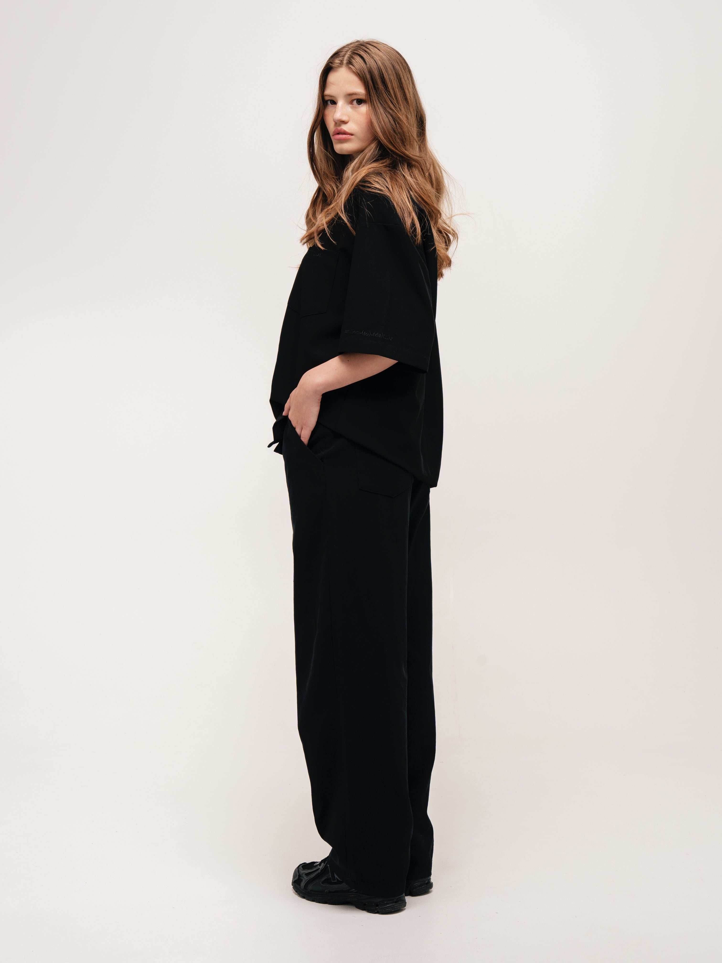 BOXY SHIRT BLACK - ATTODE