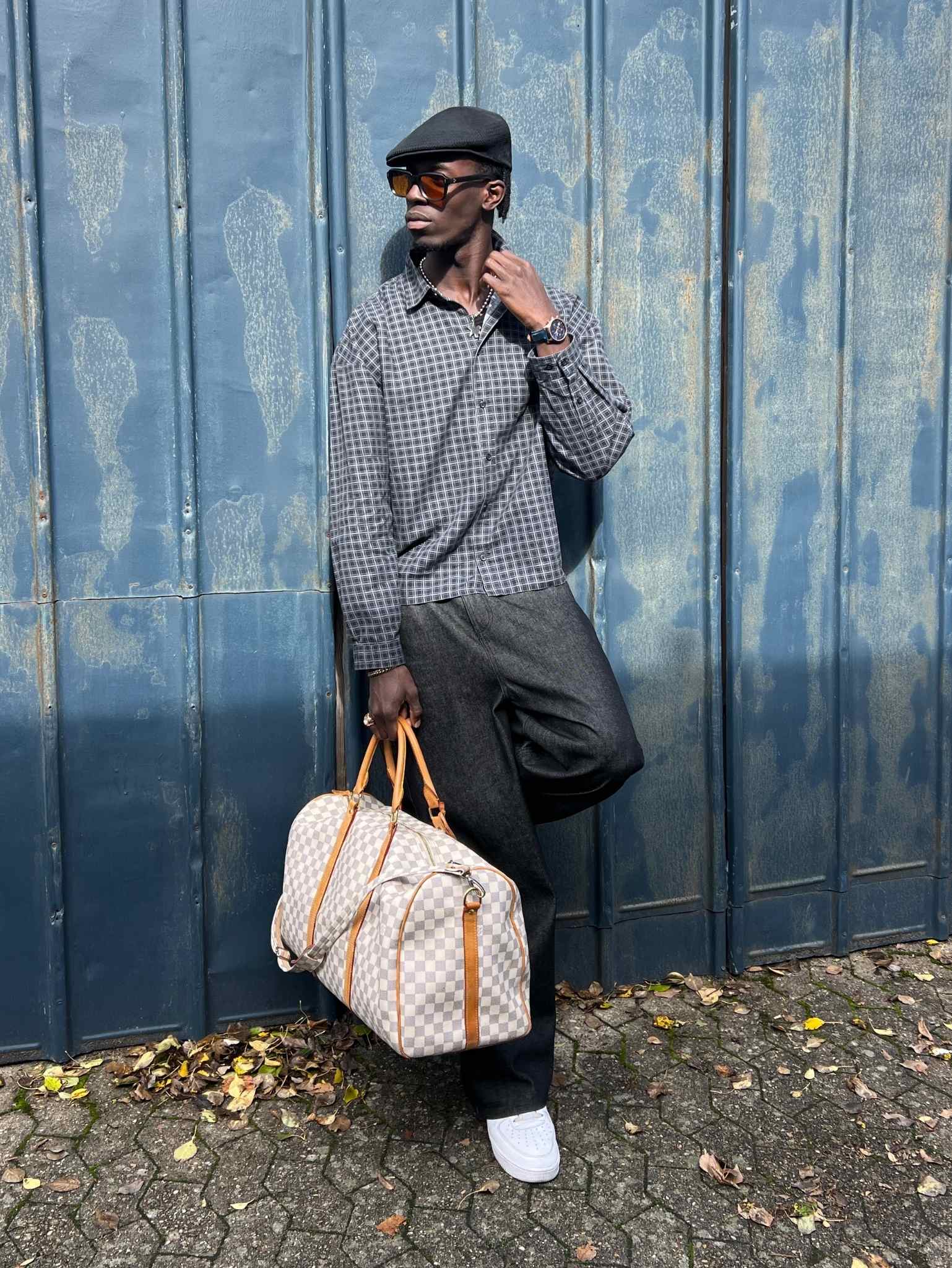 Checkered LS Shirt Black/Grey - ATTODE