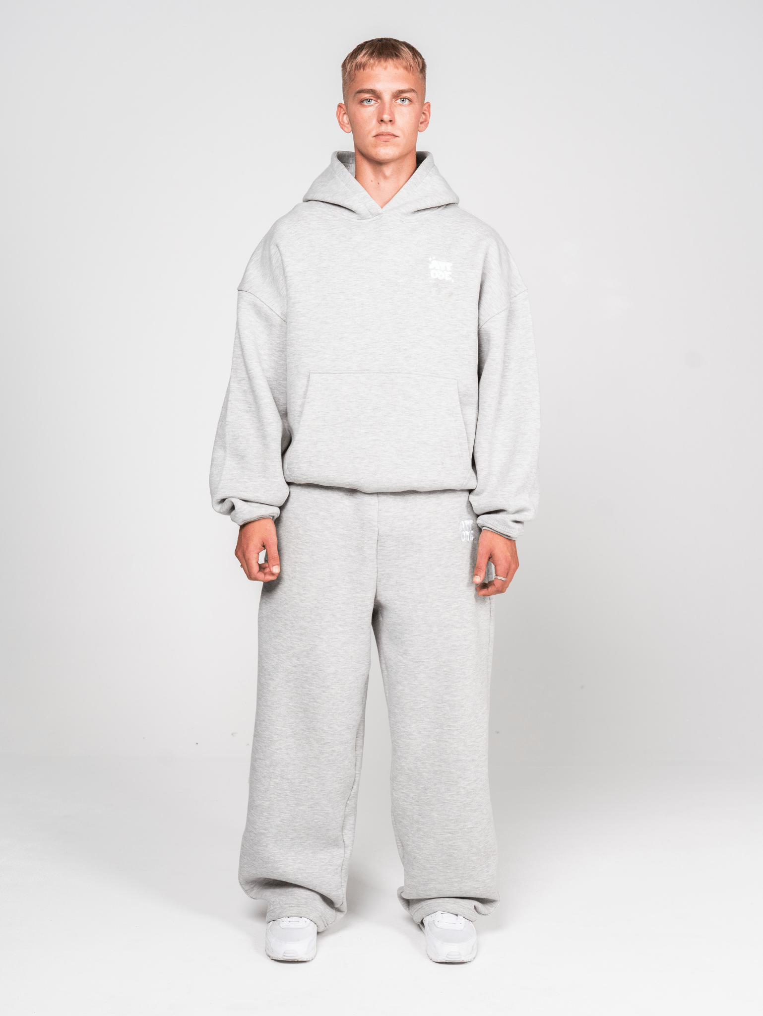 Fluff Hoodie Grey Marl - ATTODE