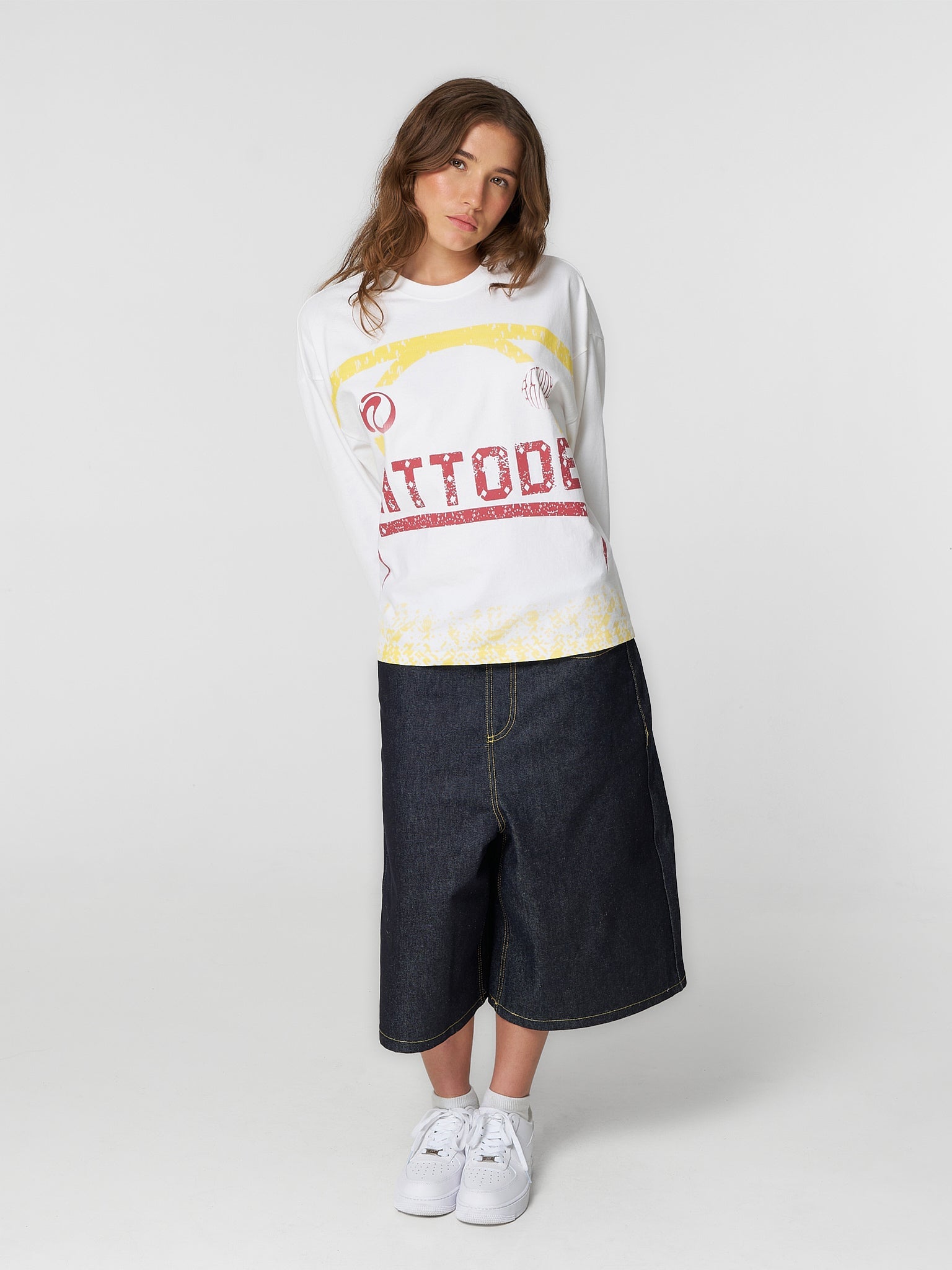 Gradient Long Sleeve White - ATTODE