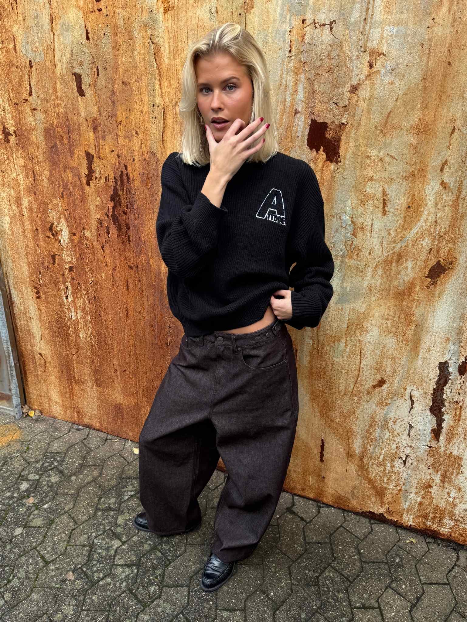 Knit Jumper Black - ATTODE