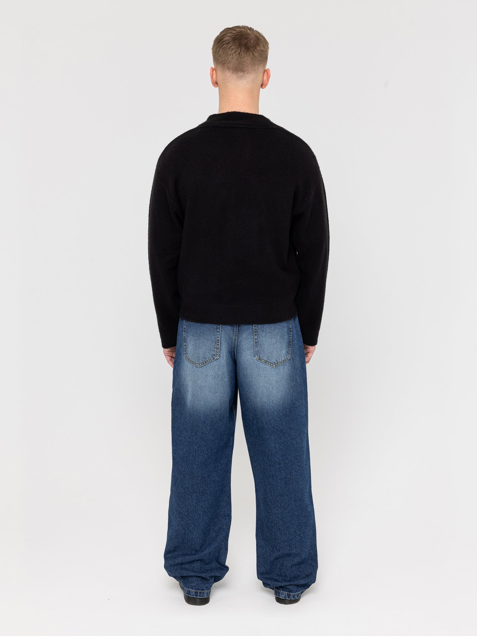 Knitted Cardigan Black - ATTODE