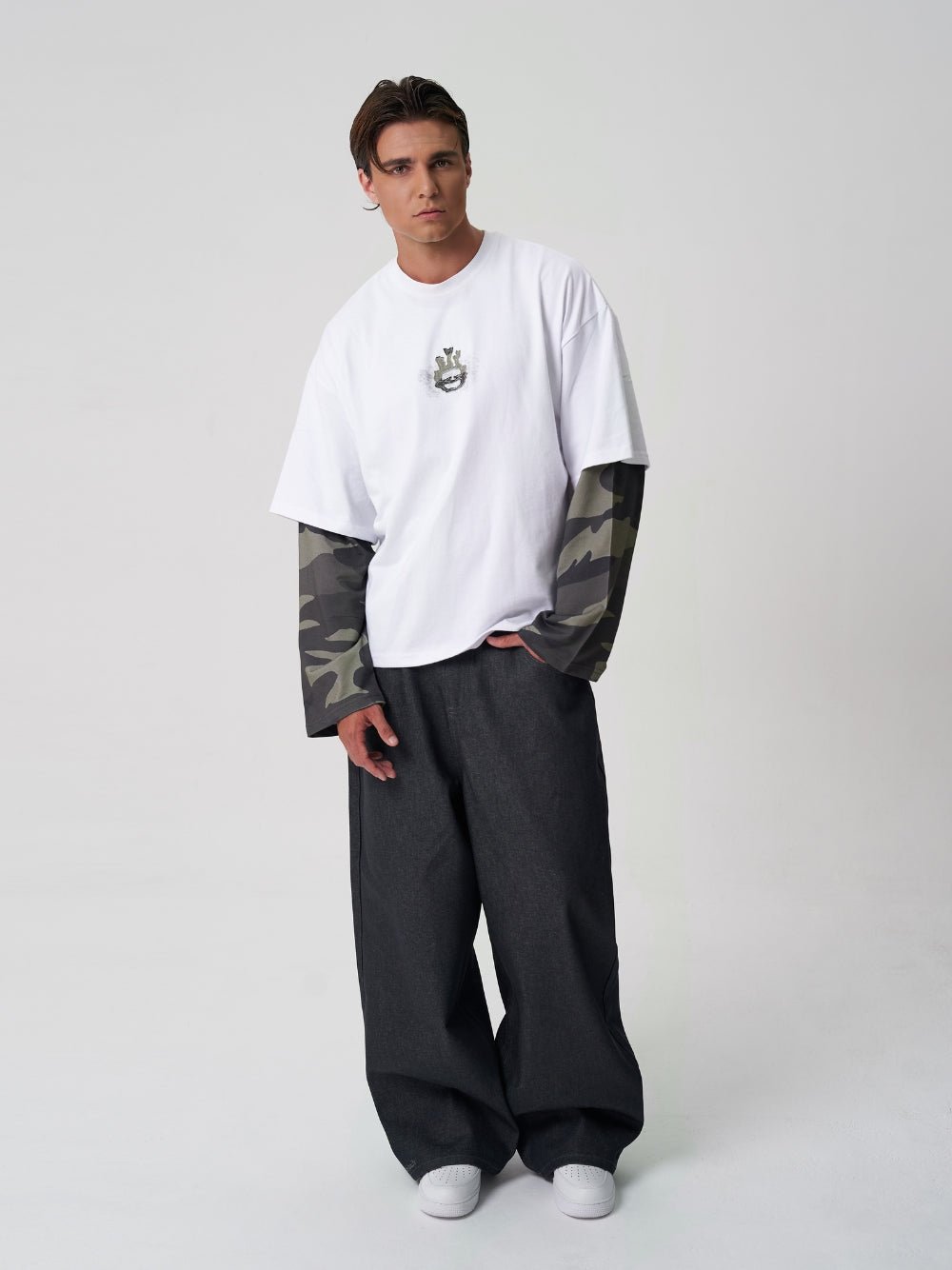 Layered Long Sleeve Camo - ATTODE