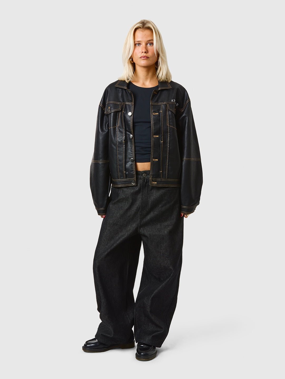 Leather Jacket Black - ATTODE