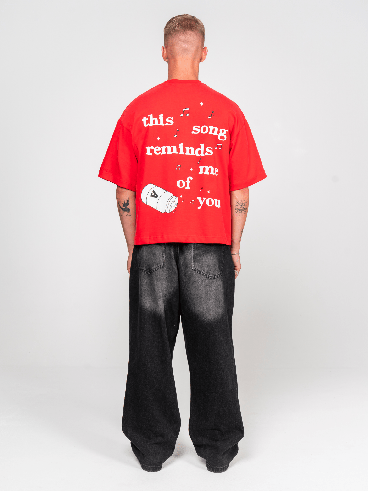 Notes T-shirt Red - ATTODE
