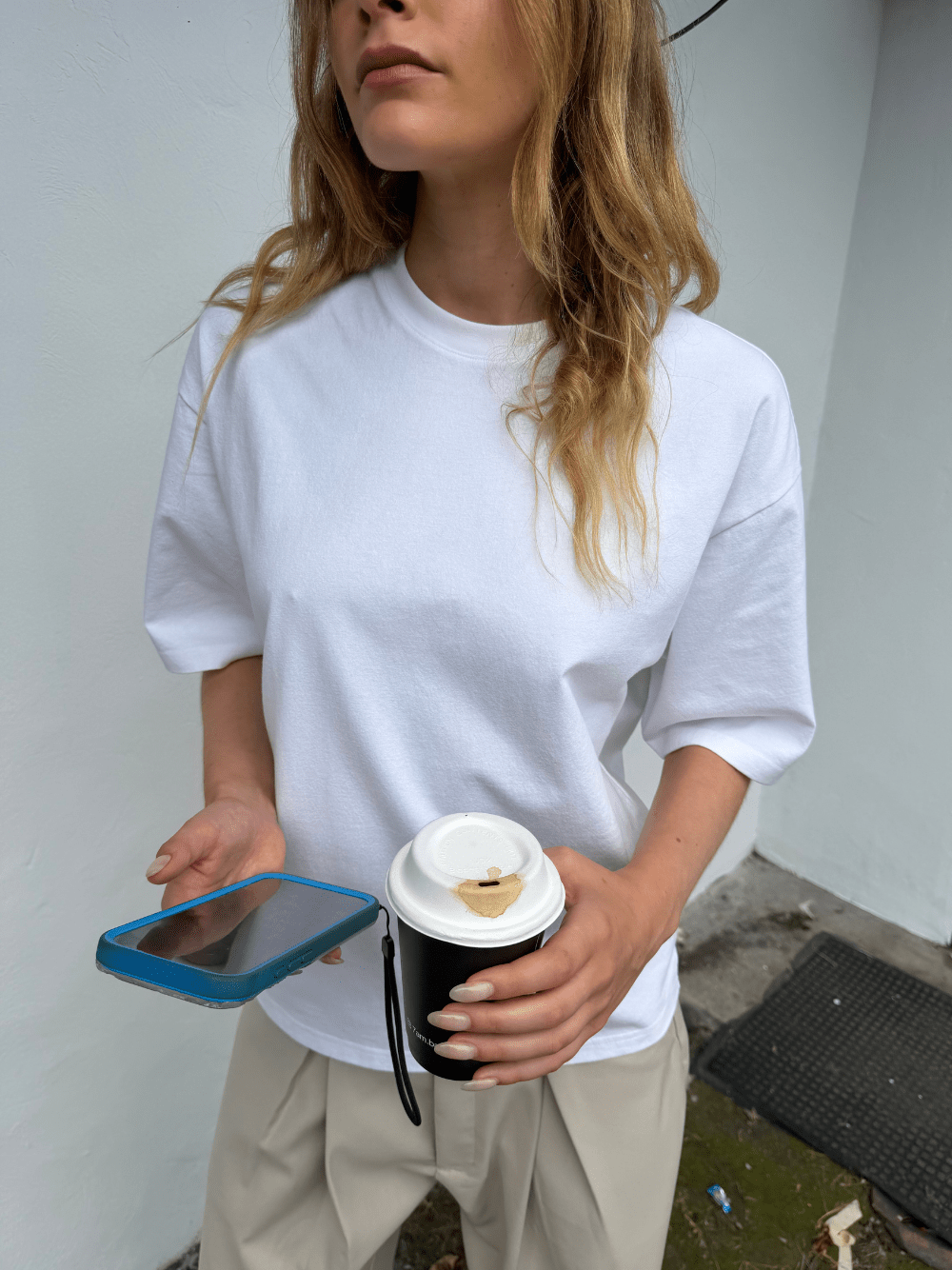 Plain Boxy T-shirt White - ATTODE