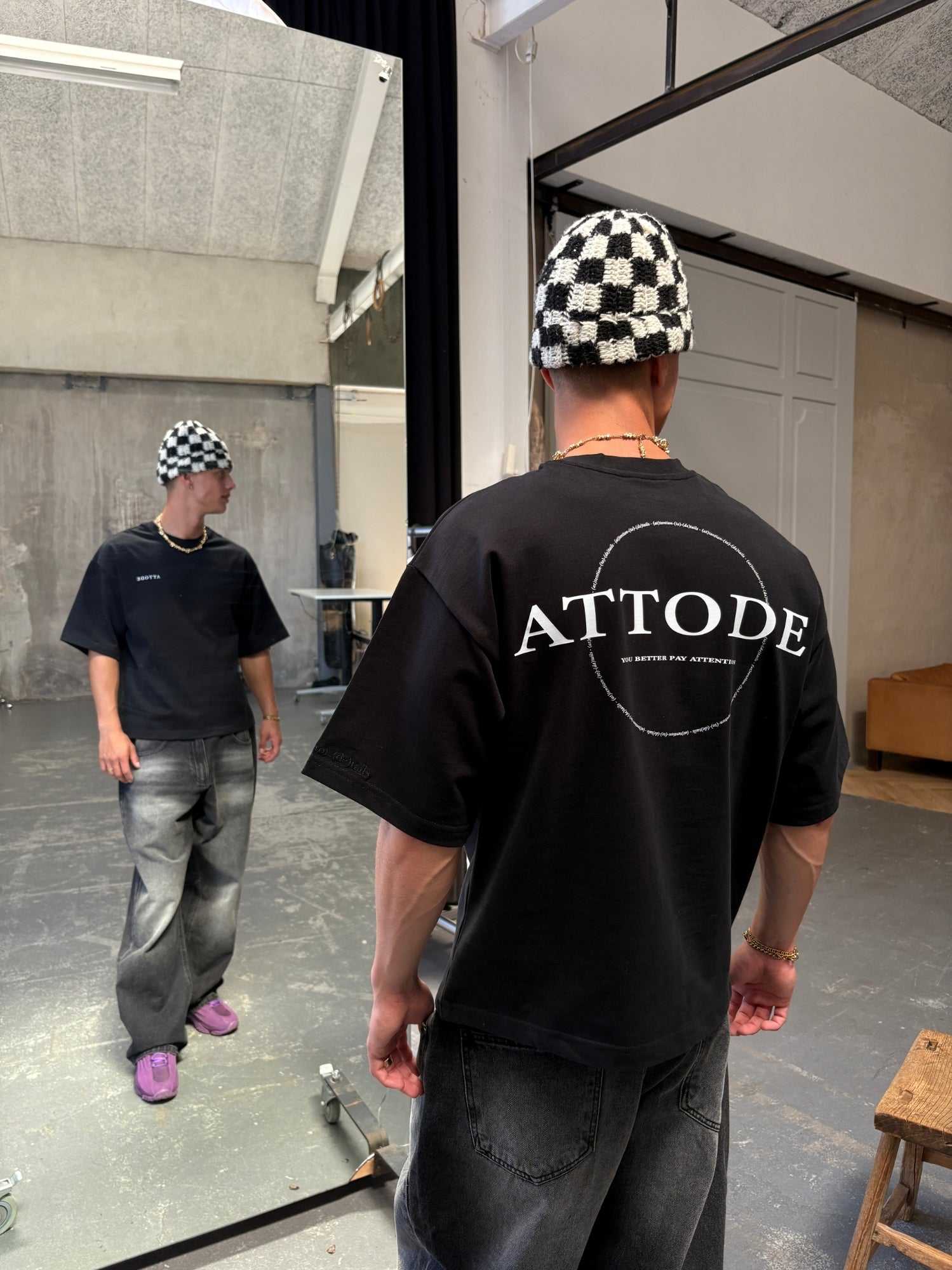 Signature T-shirt Black - ATTODE