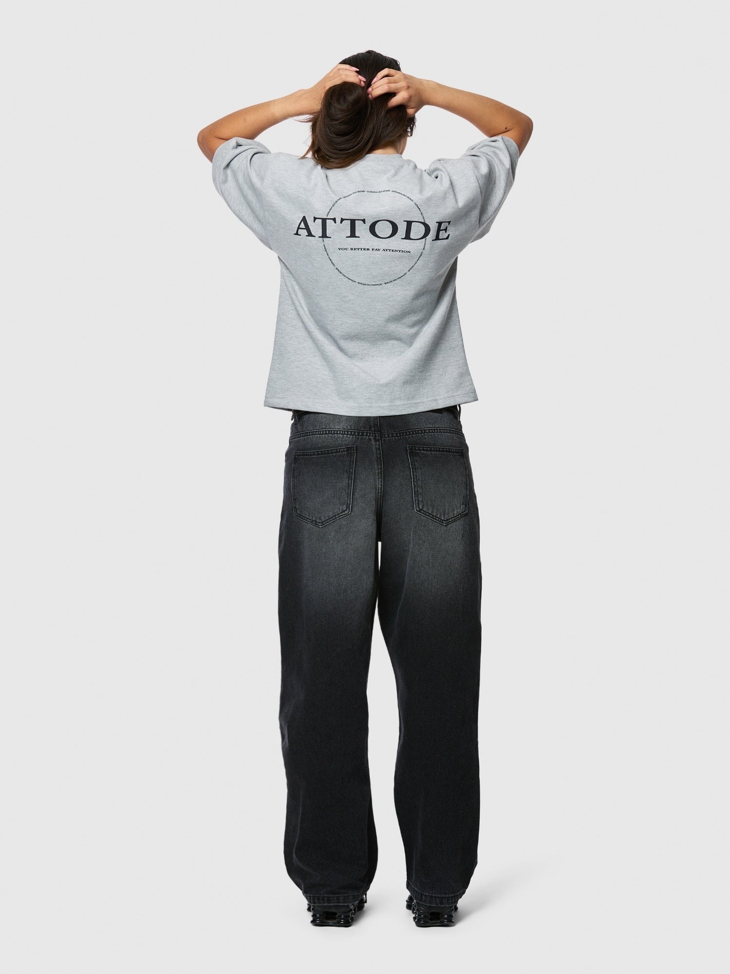 Signature T-shirt Grey Marl - ATTODE