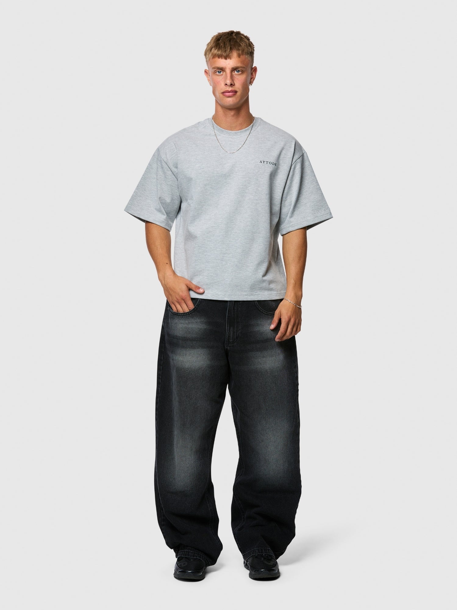 Signature T-shirt Grey Marl - ATTODE