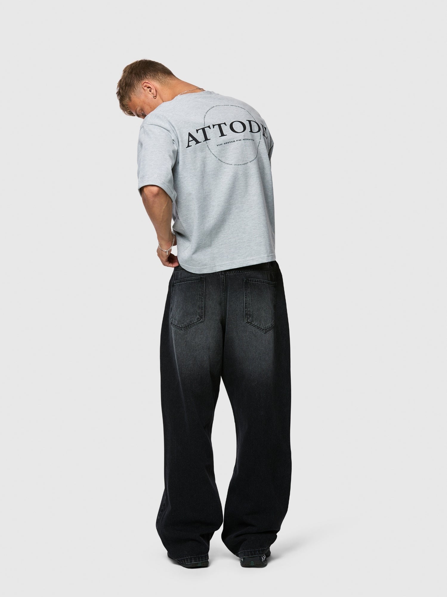 Signature T-shirt Grey Marl - ATTODE