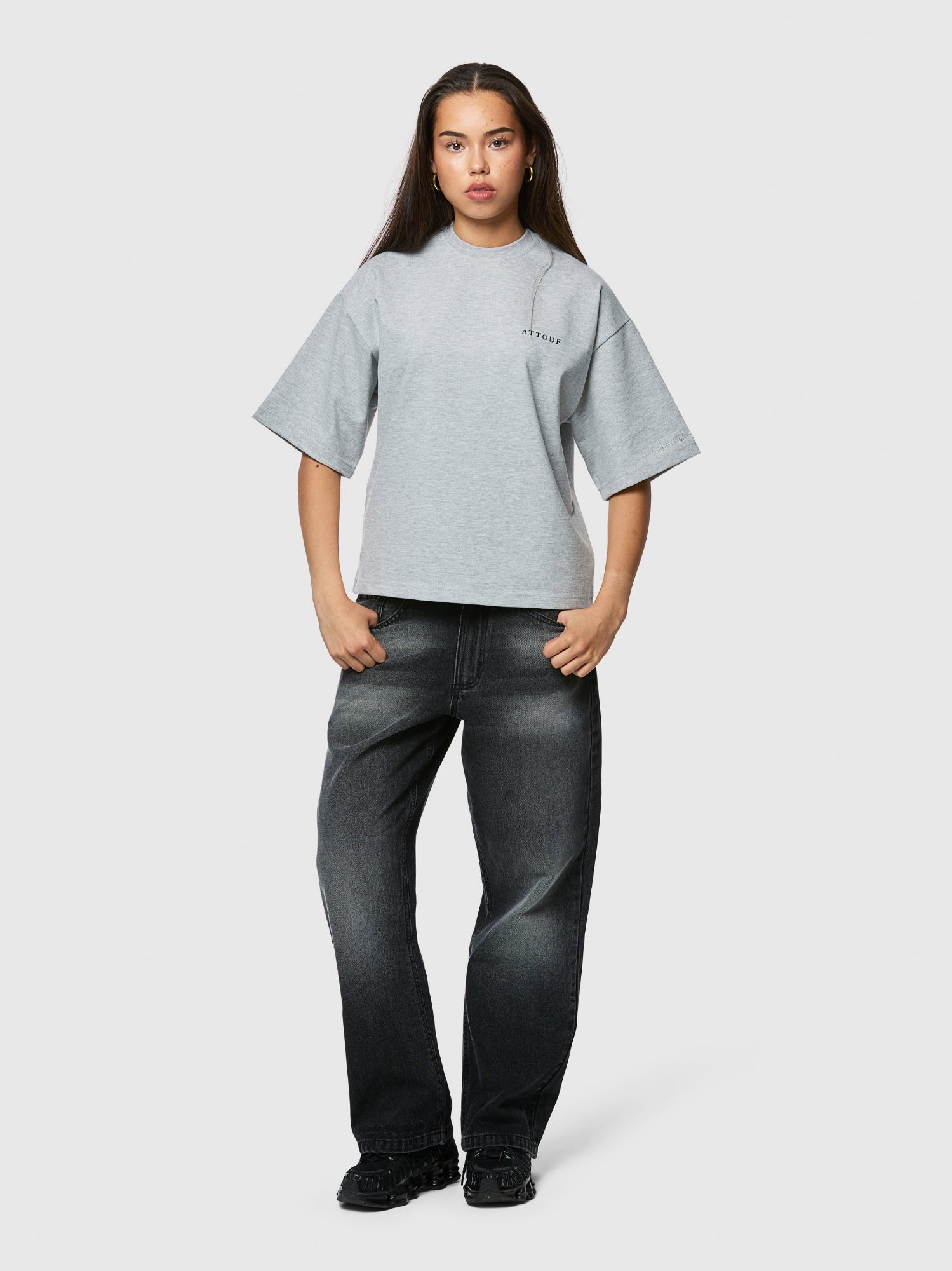 Signature T-shirt Grey Marl - ATTODE