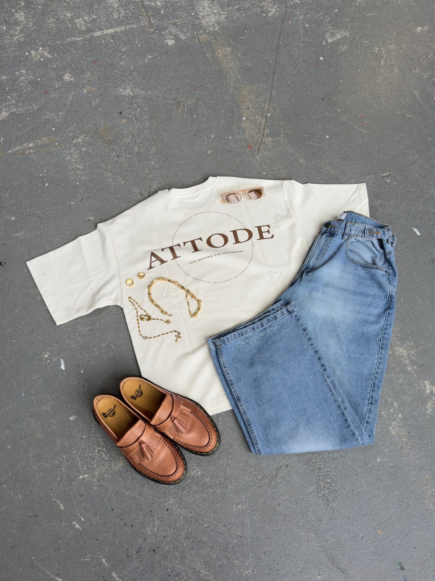Signature T-shirt Off White - ATTODE