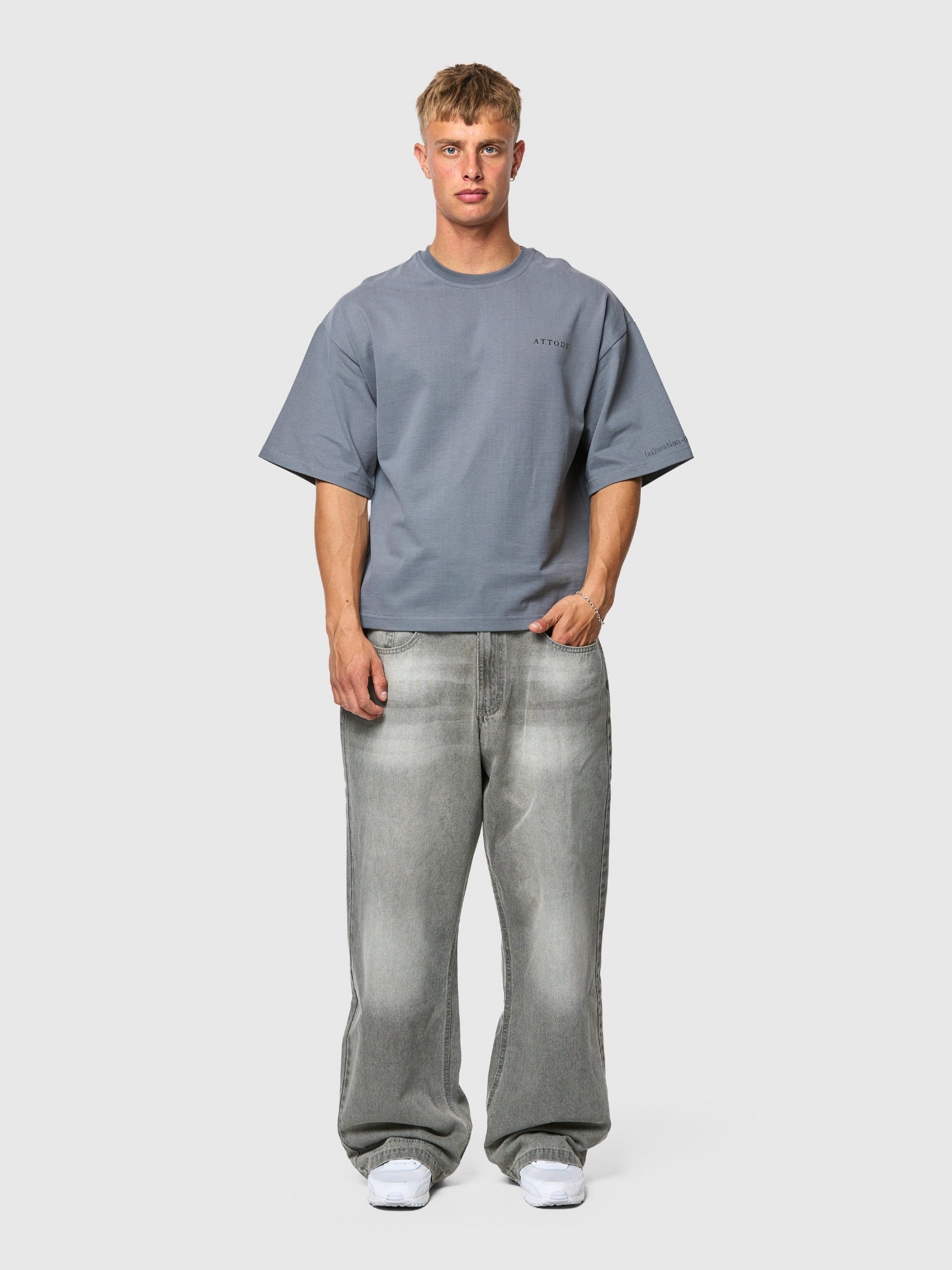 Silhouette T-shirt Industrial Grey - ATTODE