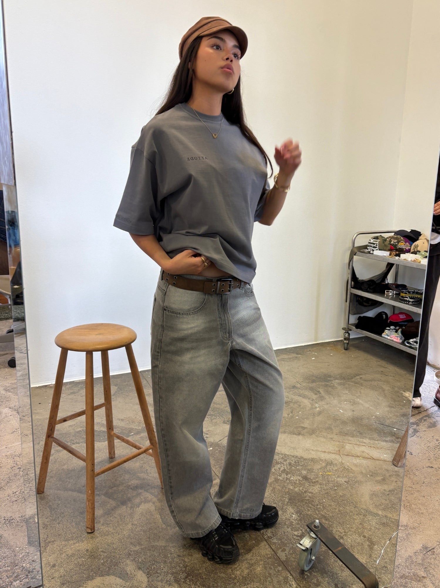 Silhouette T-shirt Industrial Grey - ATTODE