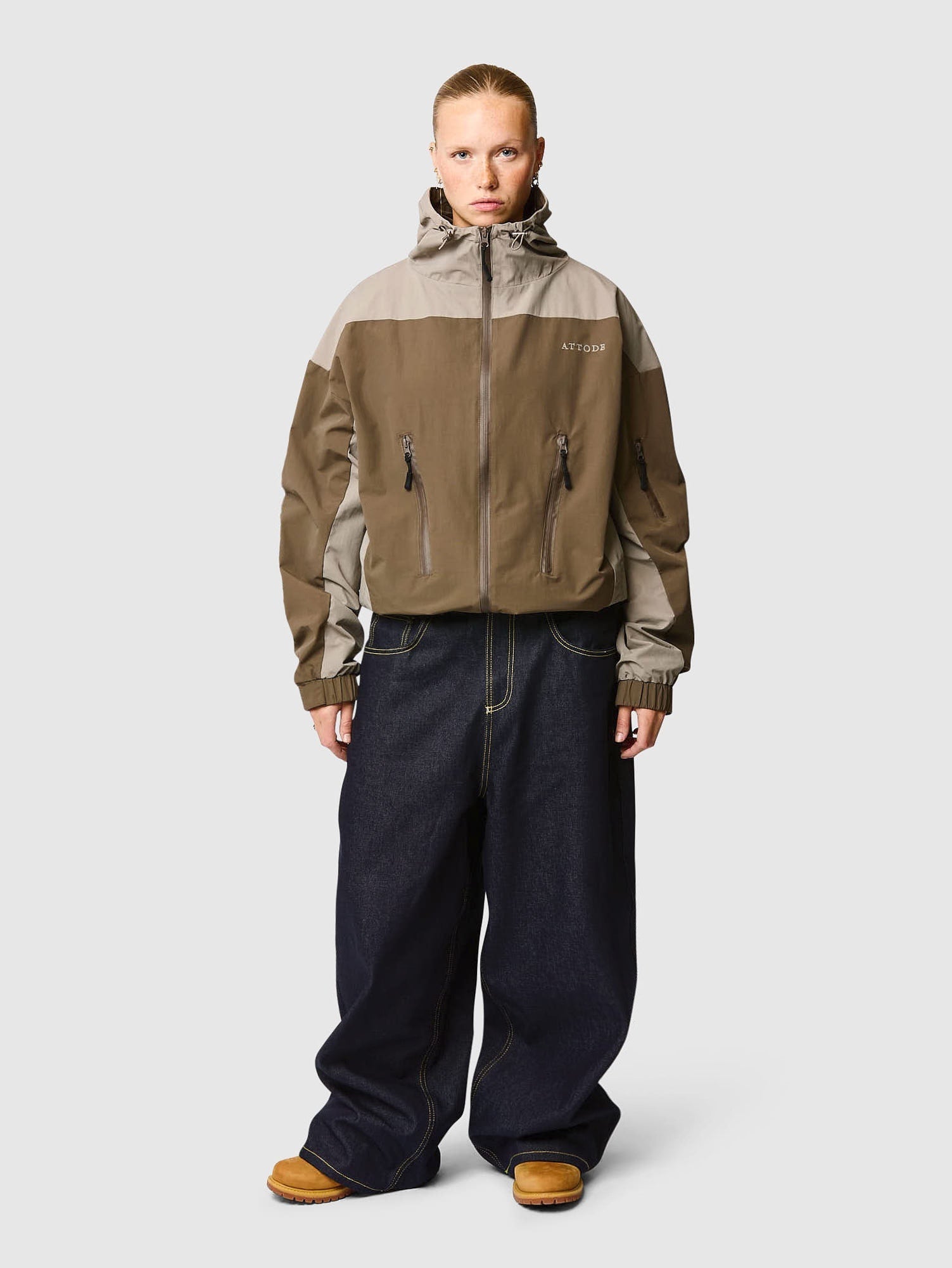 Windbreaker Brown/Sand - ATTODE
