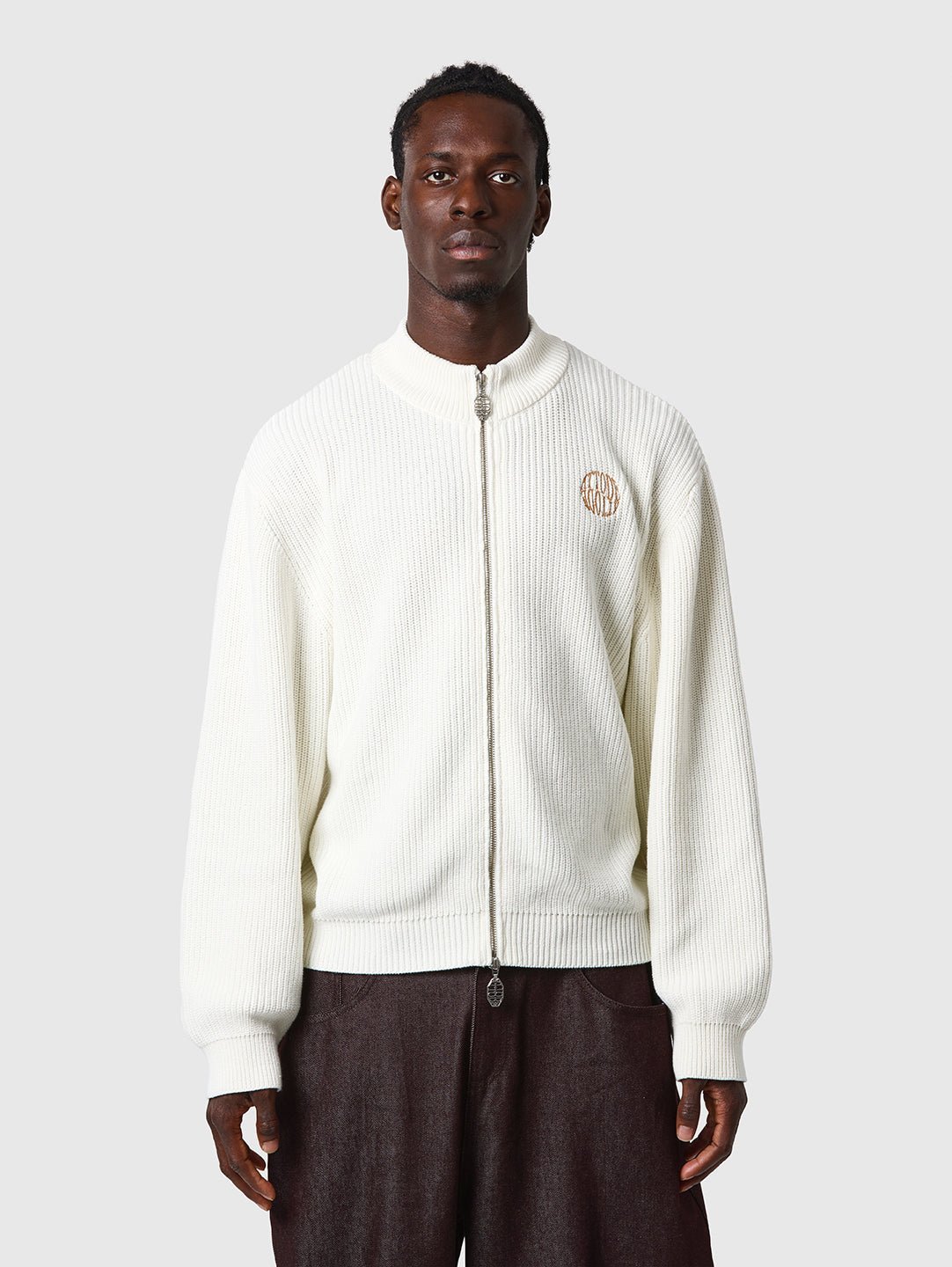 Zip Knit Bone White - ATTODE