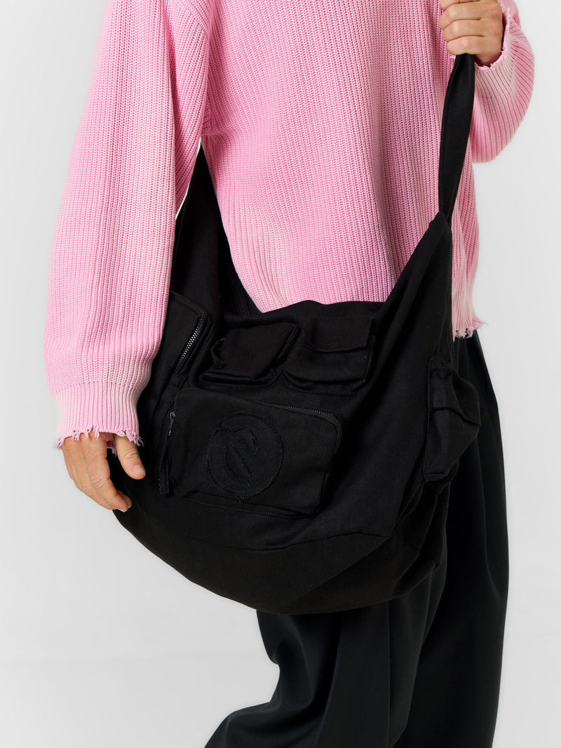 Multipocket Sling Bag Black