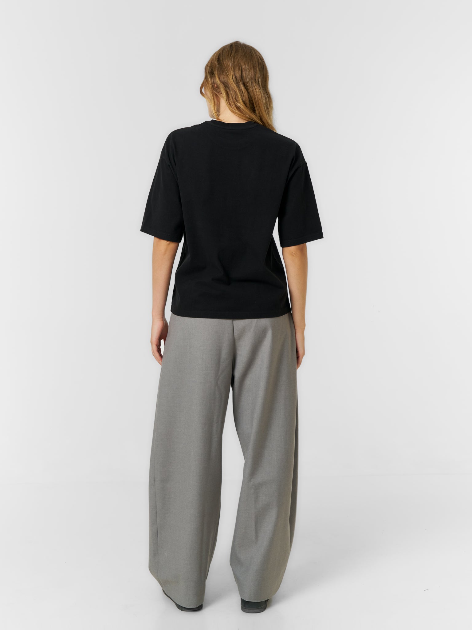 Plain Boxy T-shirt Black