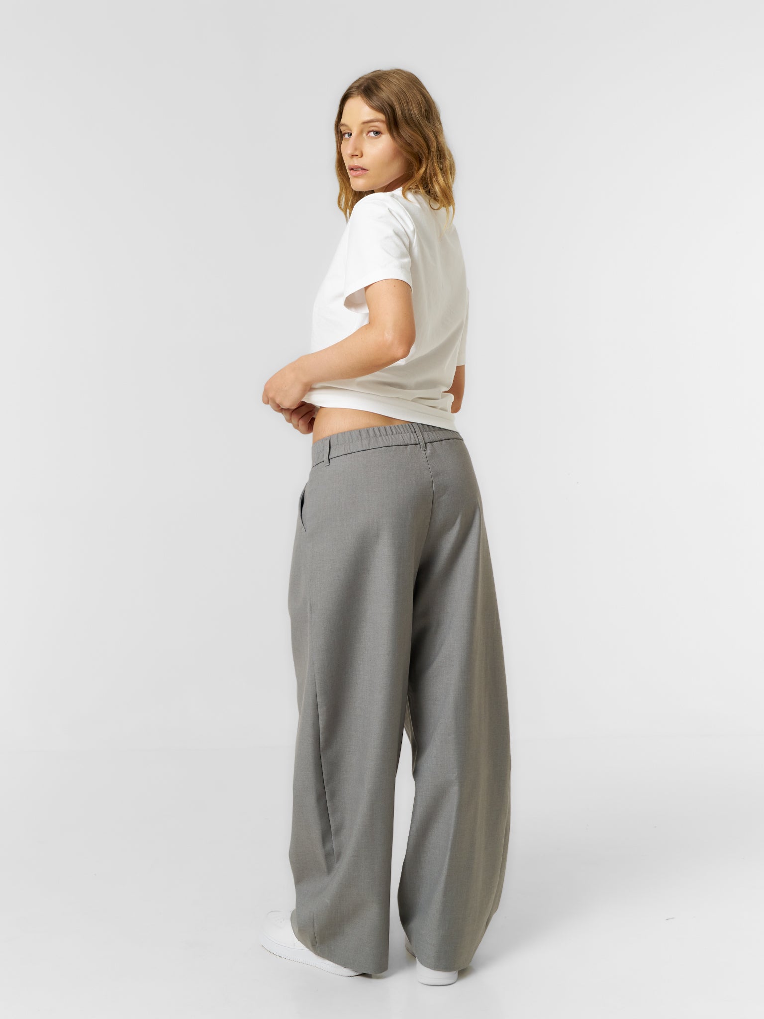 Plain Fitted T-shirt White