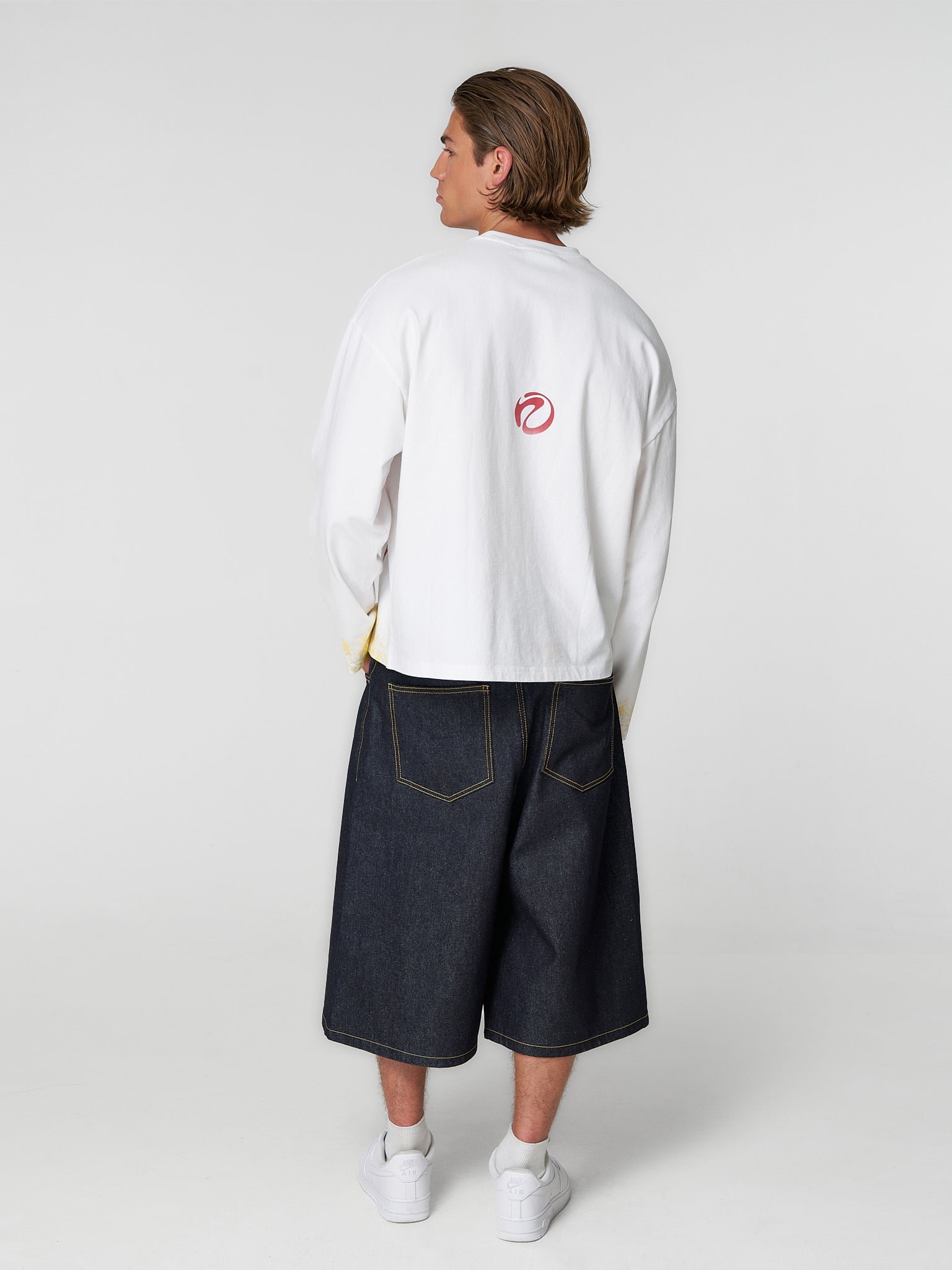 Gradient Long Sleeve White
