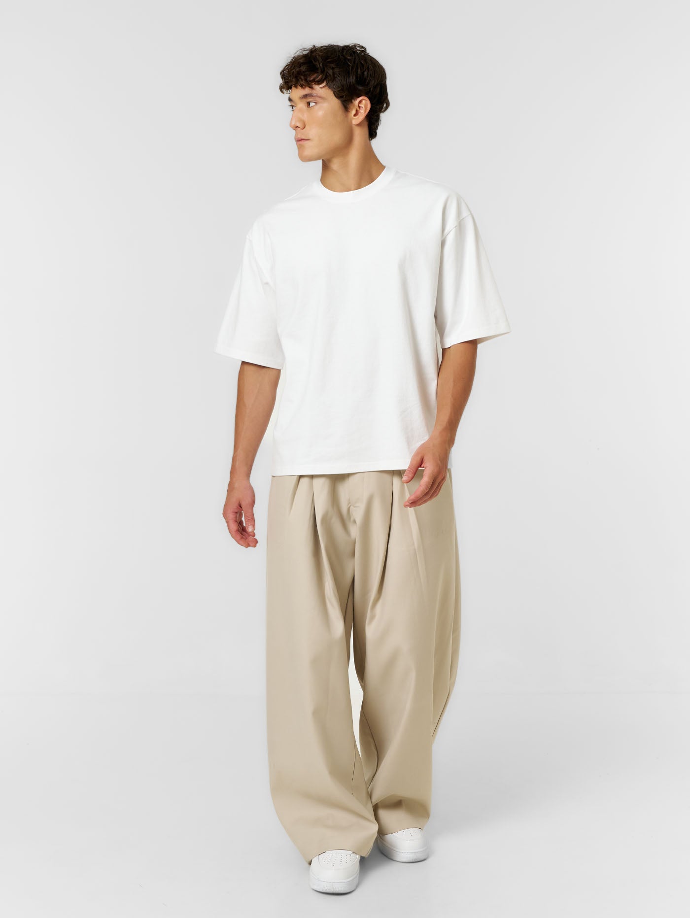 Plain Boxy T-shirt White