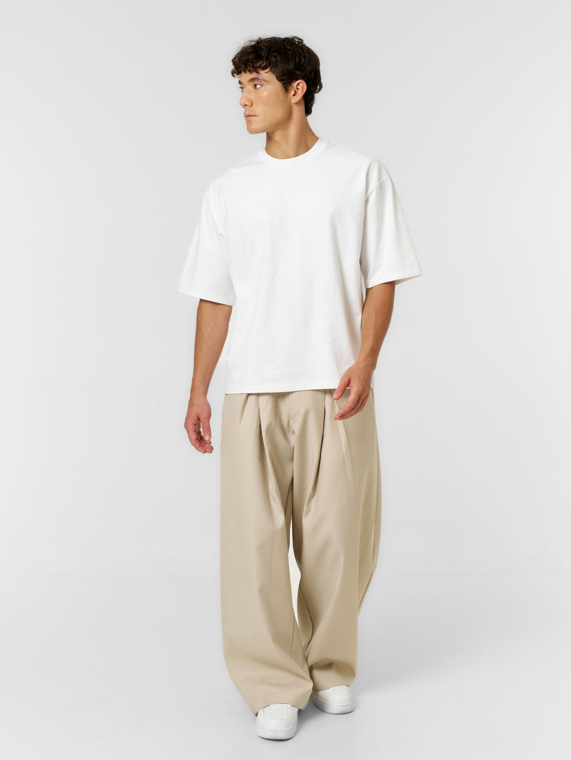 Plain Boxy T-shirt White