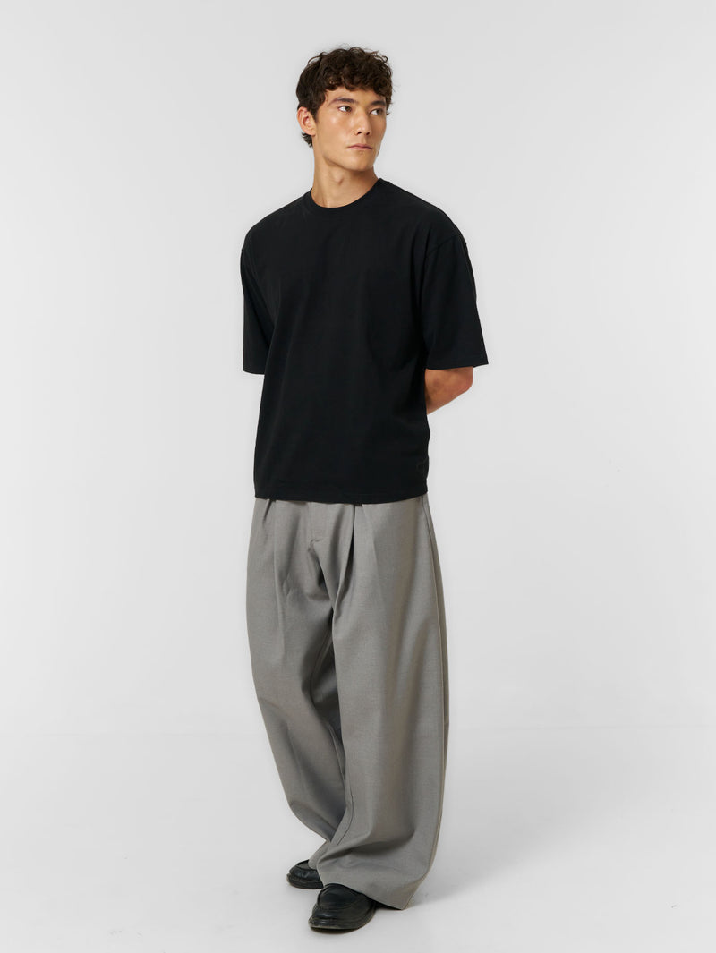 Plain Boxy T-shirt Black