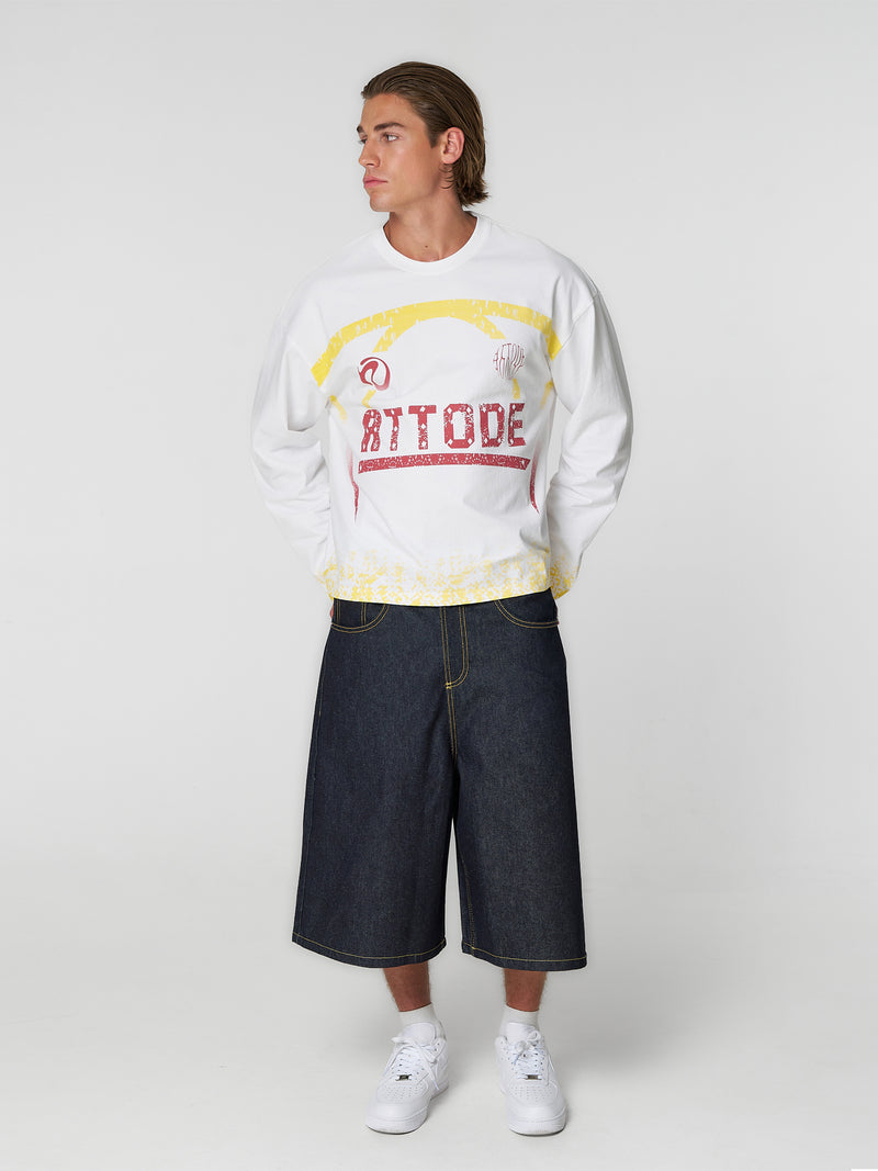 Gradient Long Sleeve White