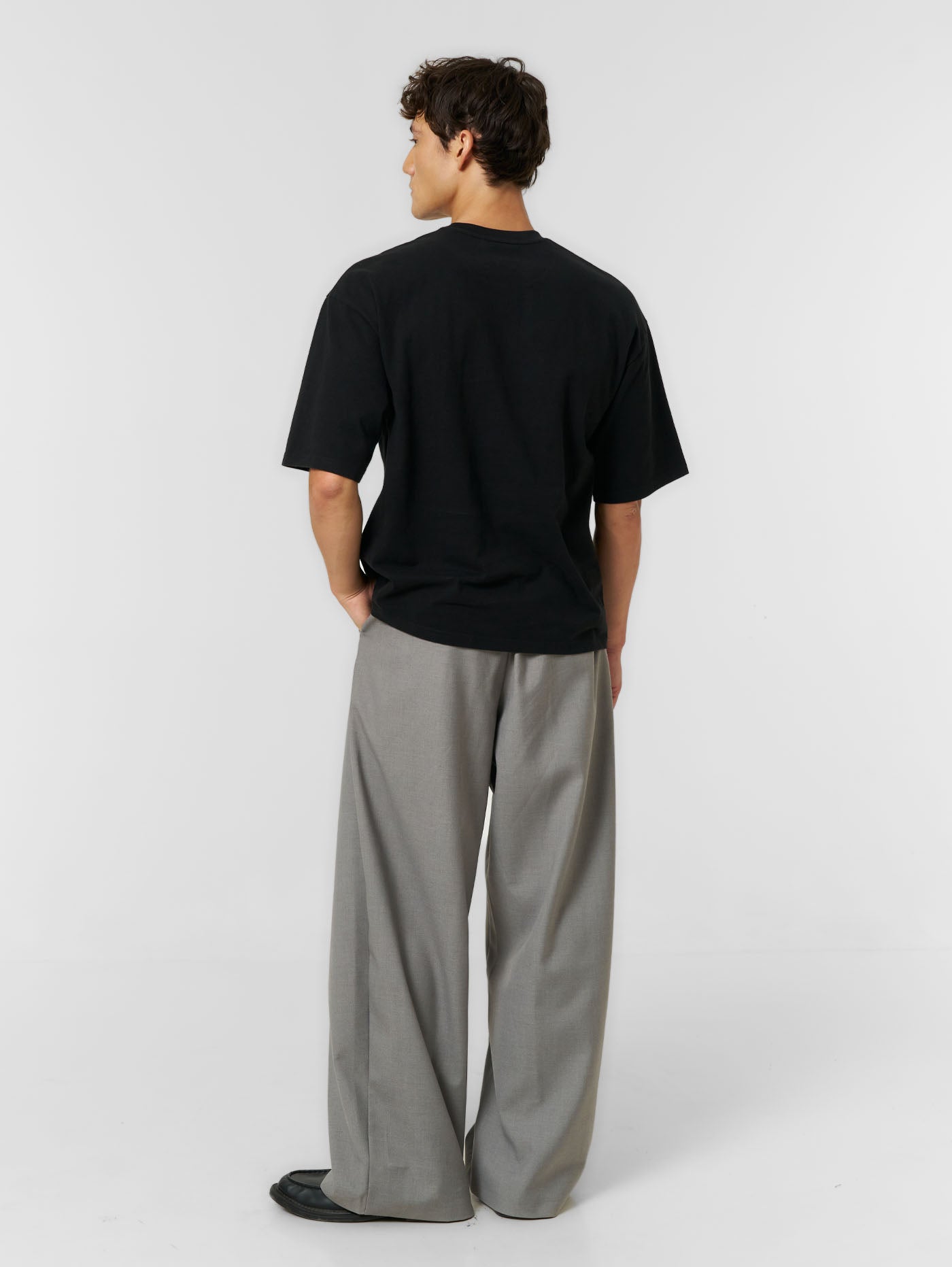 Plain Boxy T-shirt Black