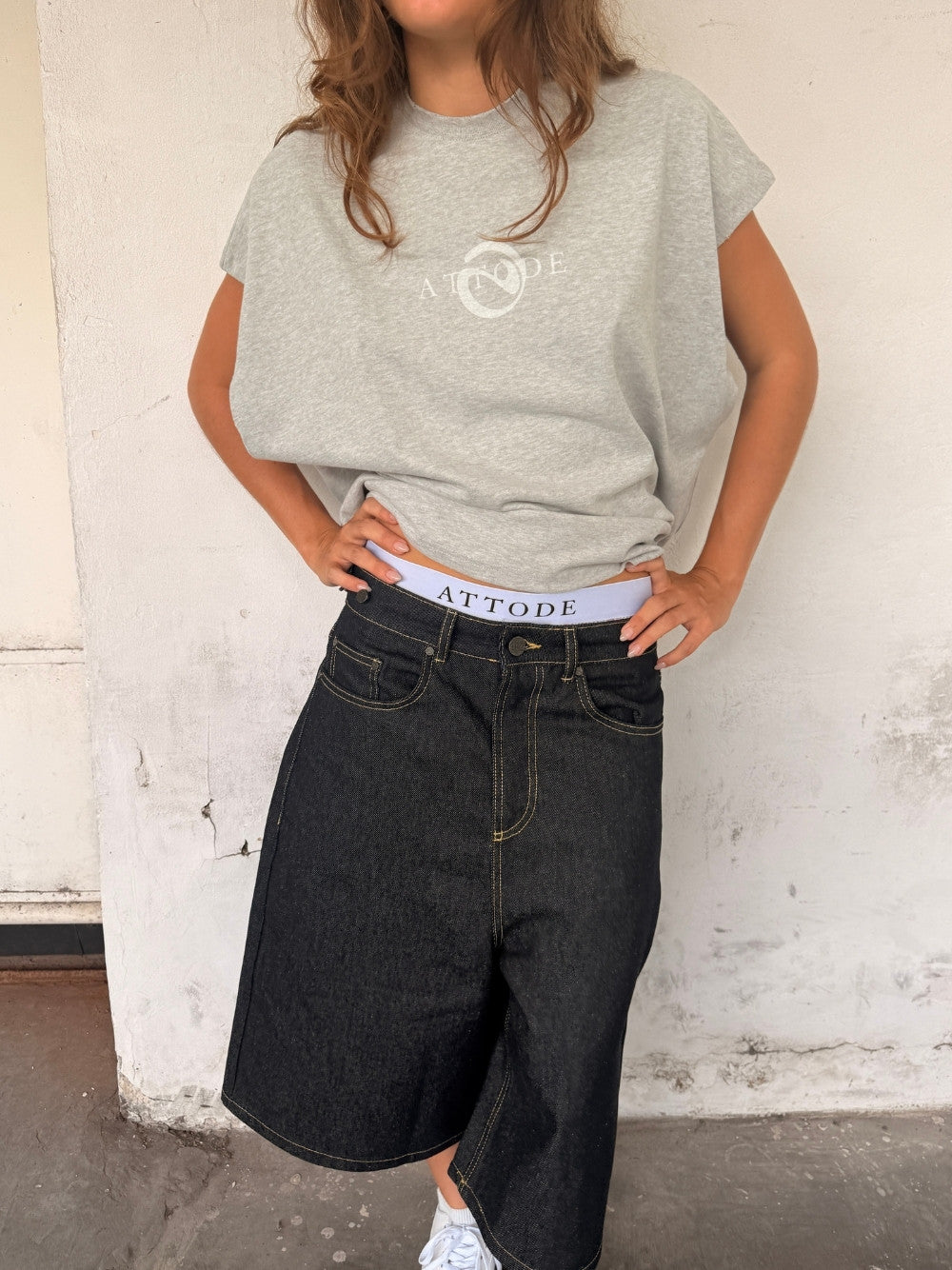 Cut Off T-Shirt Grey Marl