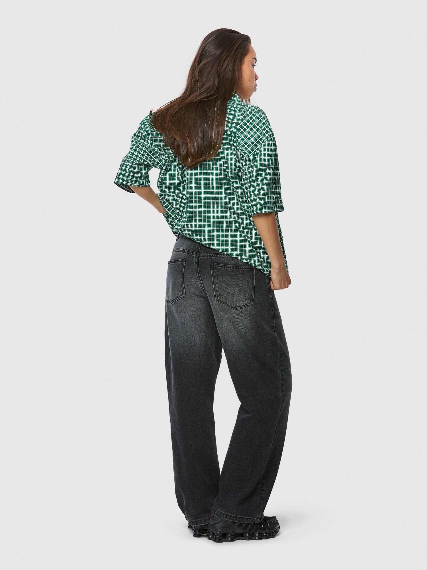 Checkered SS Shirt Green