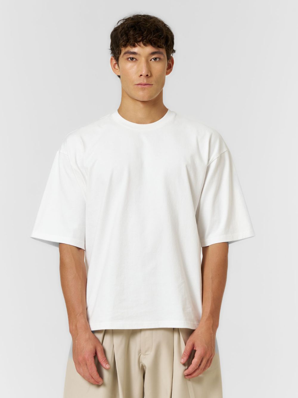 Plain Boxy T-shirt White