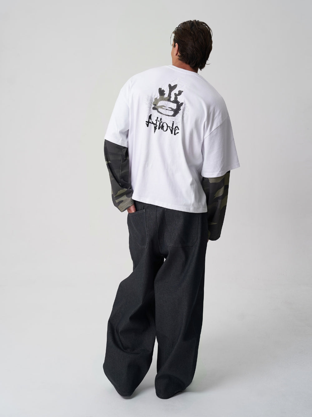 Raw Denim Jeans Grey