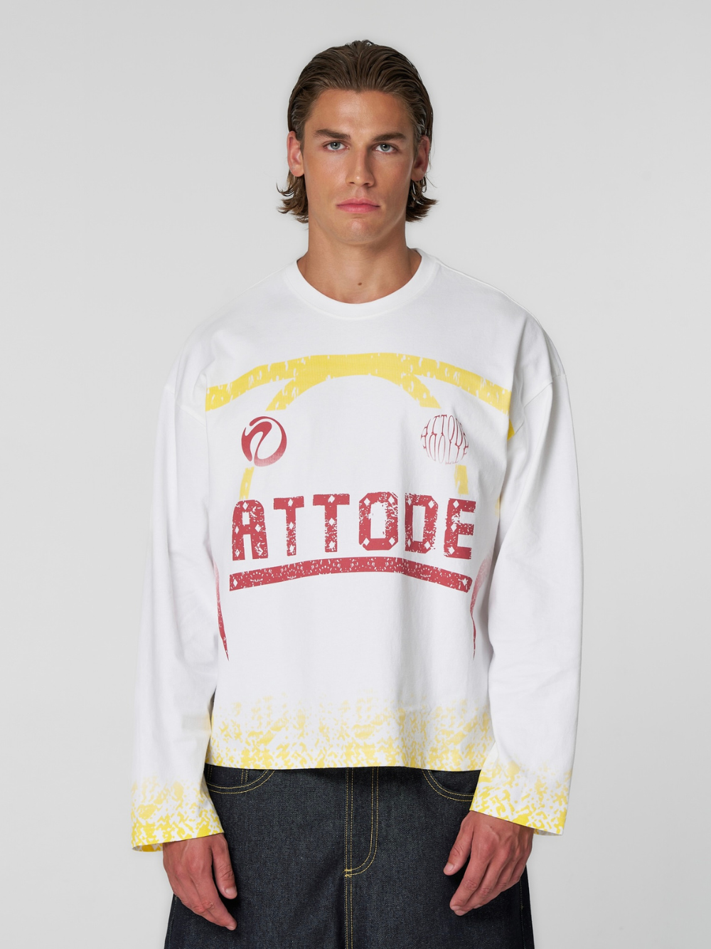 Gradient Long Sleeve White