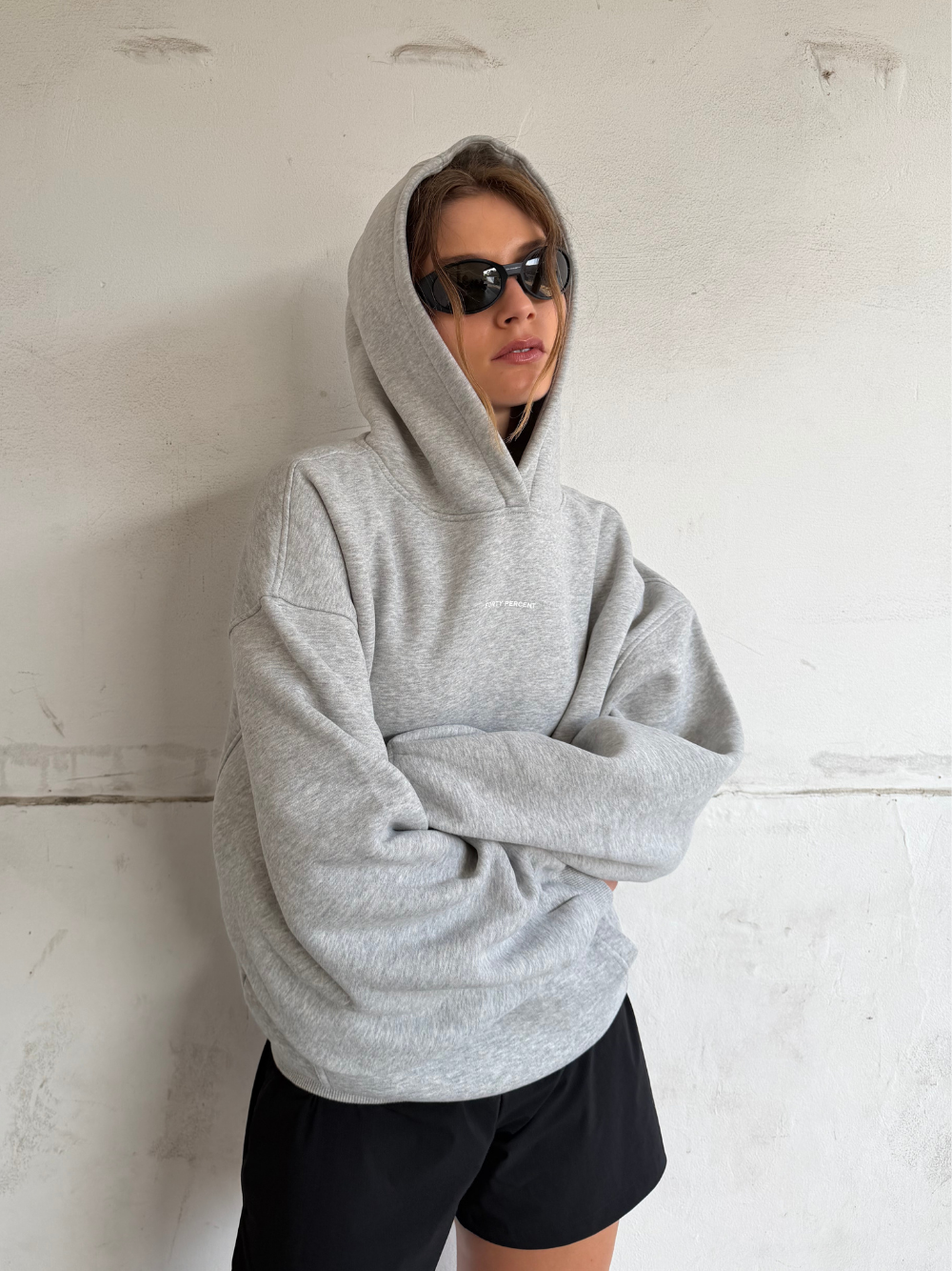 FP Logo Hoodie Grey Marl