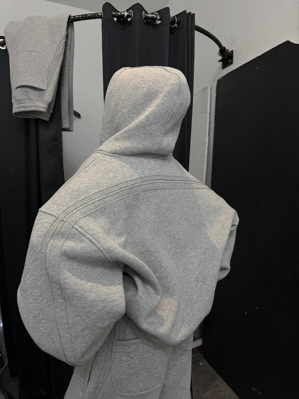 Rail Hoodie Grey Marl