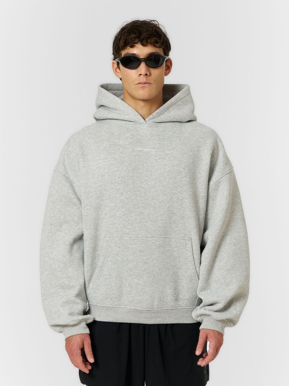 FP Logo Hoodie Grey Marl