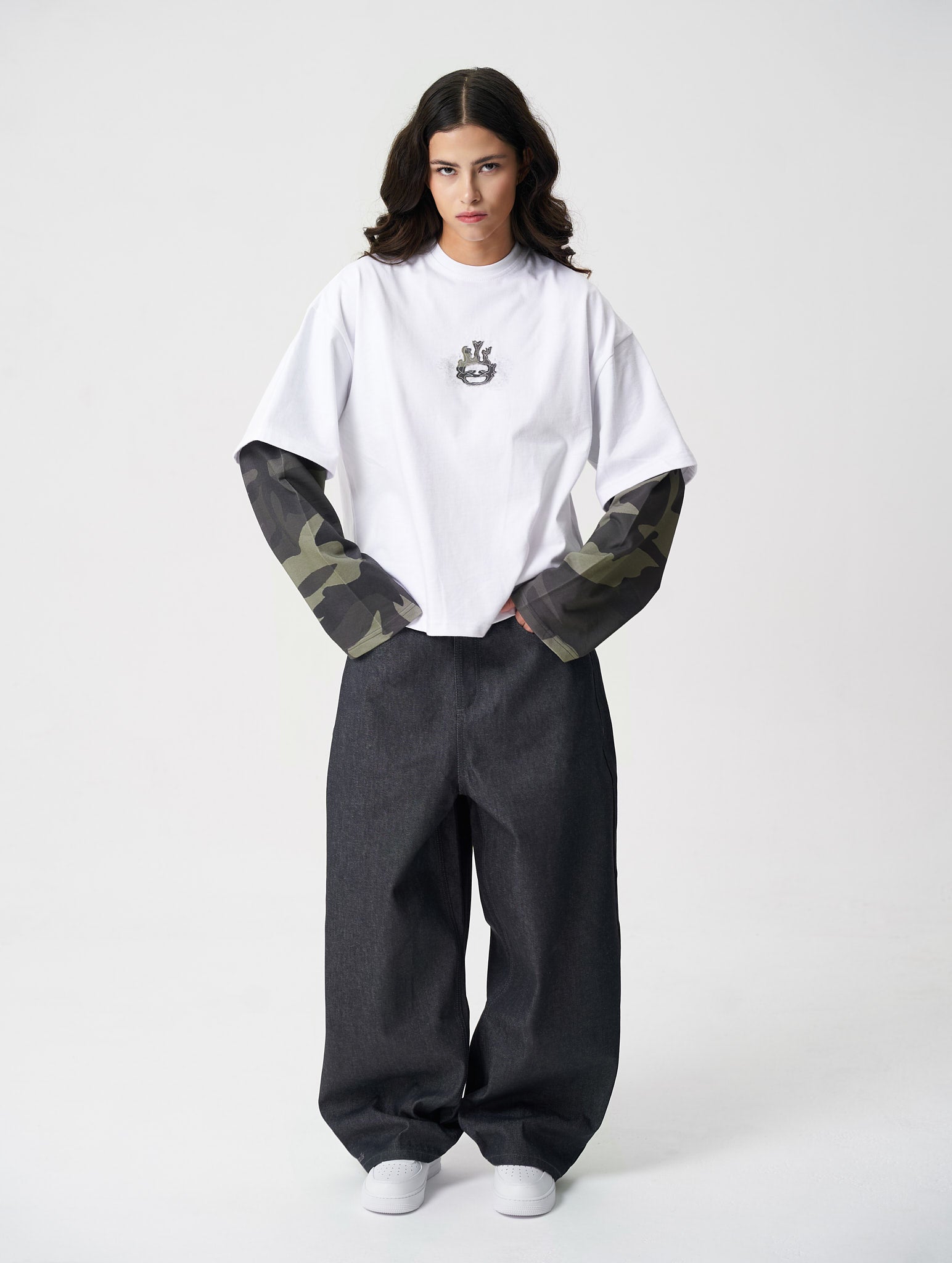 Layered Long Sleeve Camo