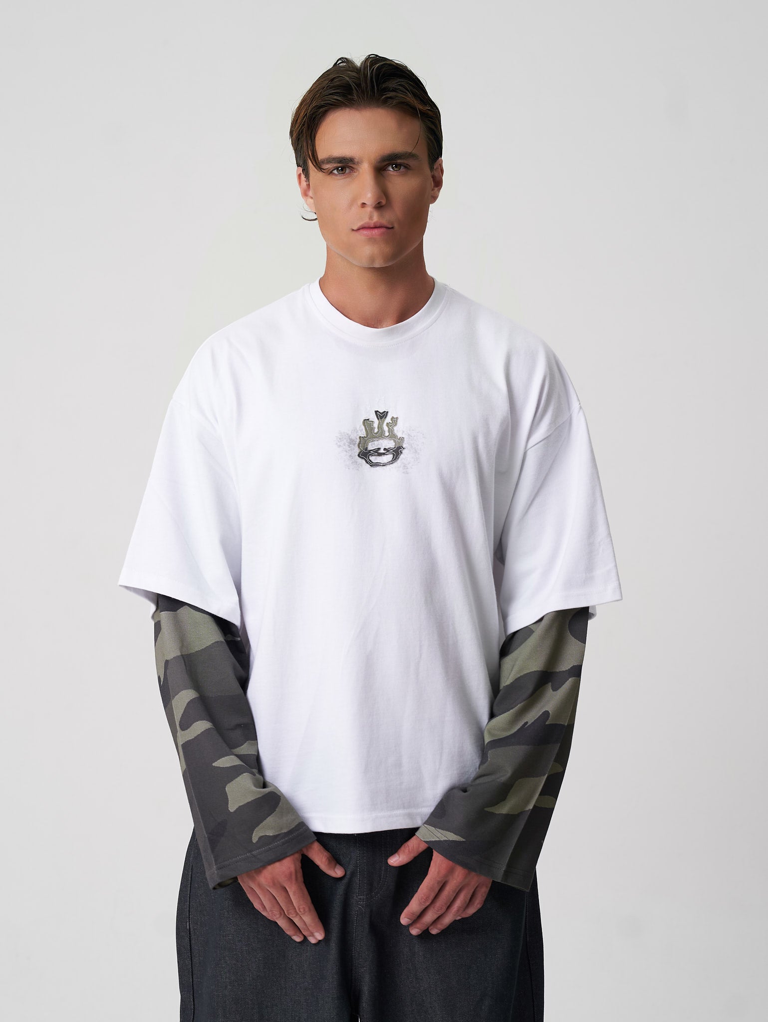 Layered Long Sleeve Camo