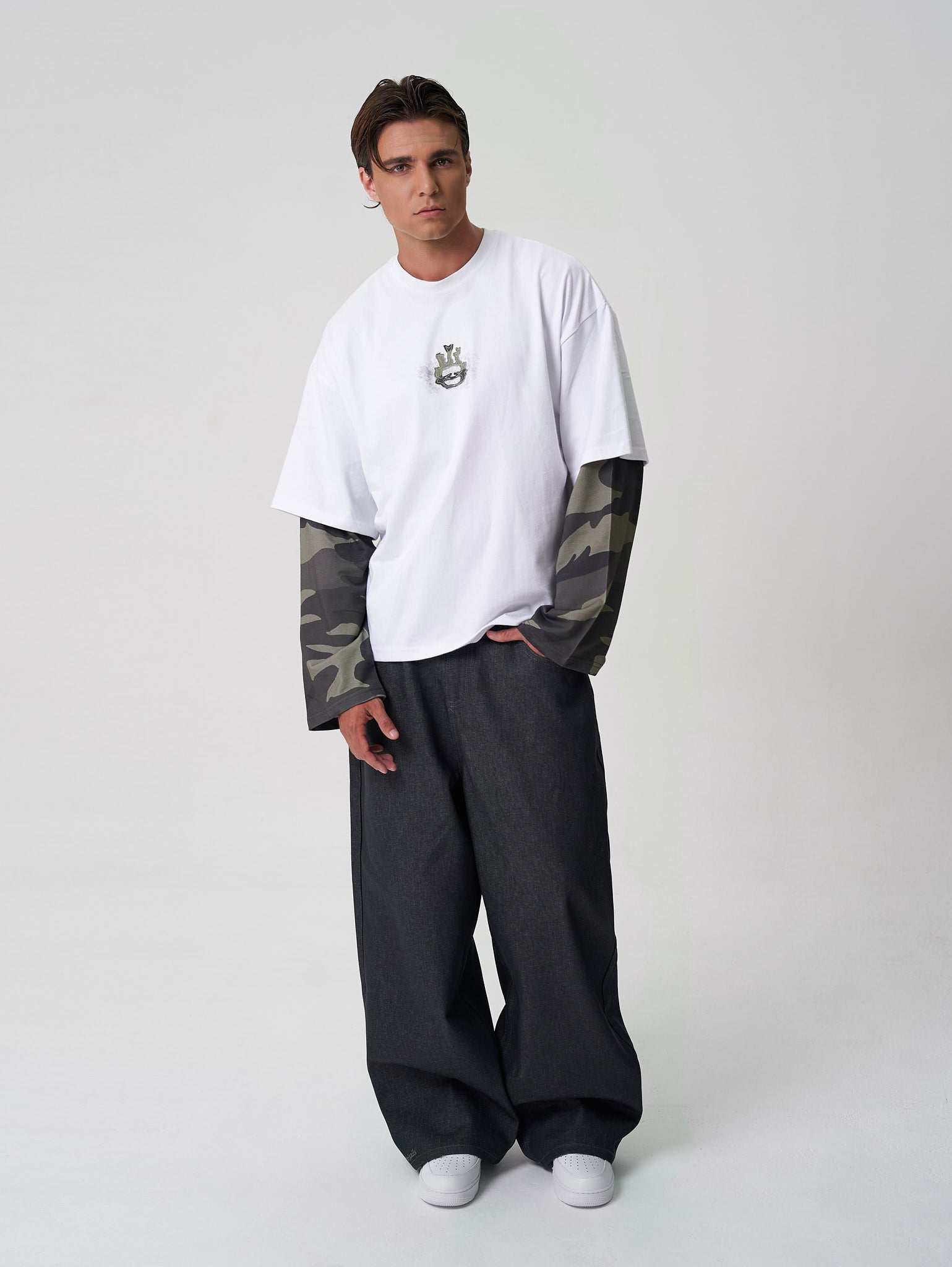 Layered Long Sleeve Camo